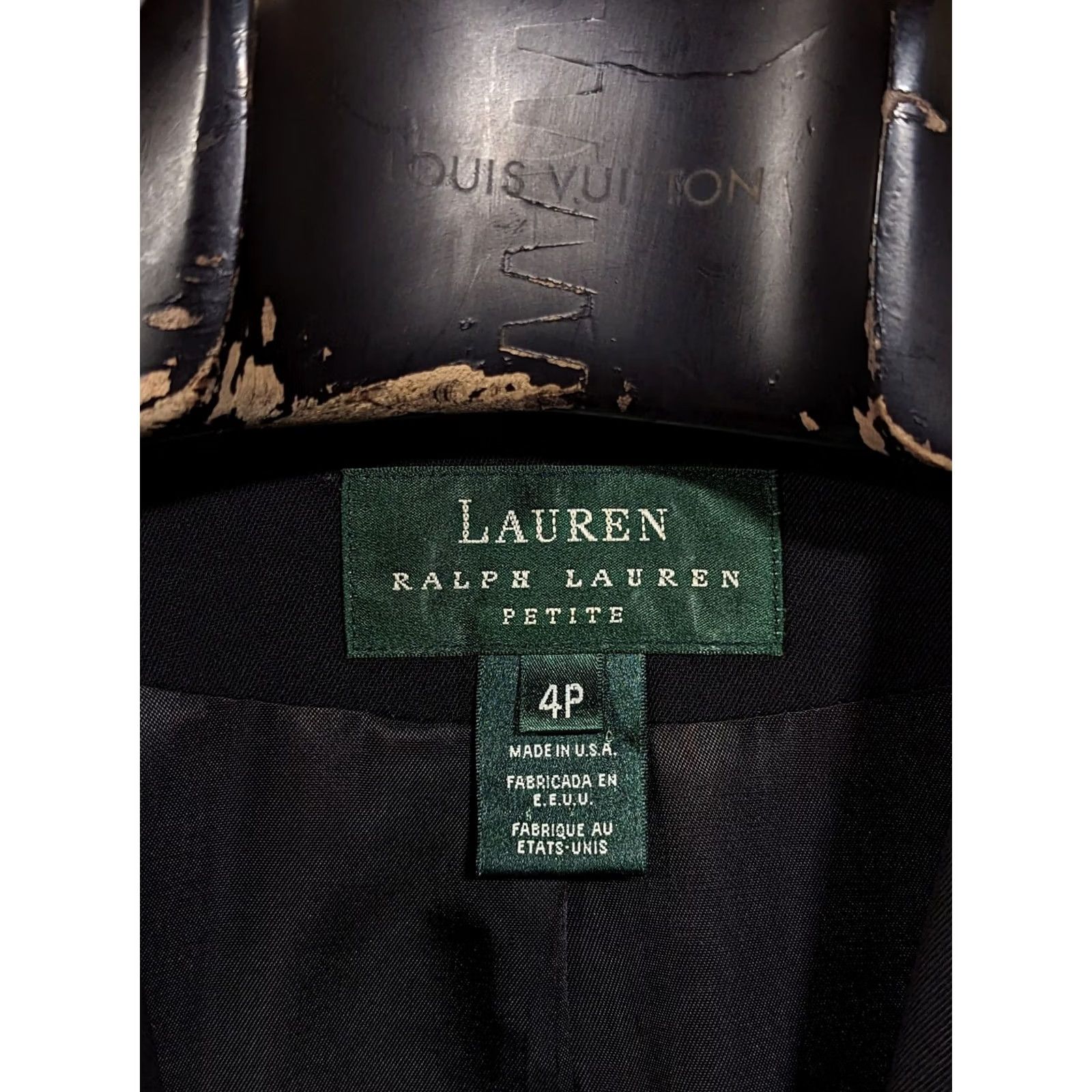Ralph Lauren VINTAGE Ralph Lauren Blazer Beaded Equestrian Horse Riding Patch Wool Rayon USA RRL 34 4P Petite Womens Black Size S / US 4 / IT 40 - 6 Thumbnail