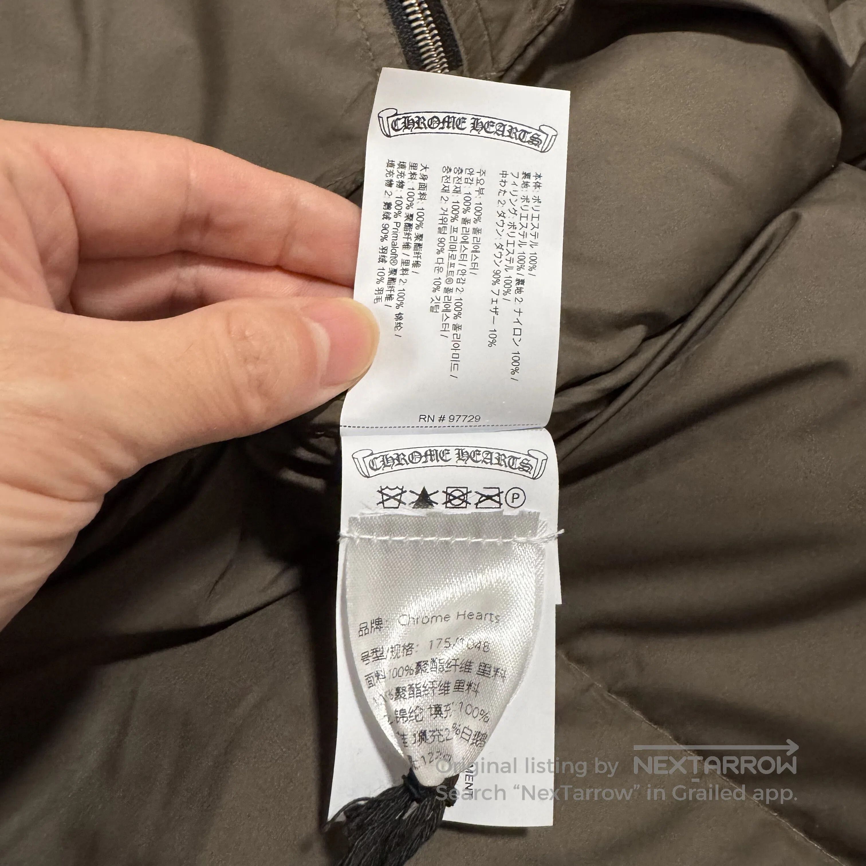 Chrome Hearts chrome hearts olive green puffer jacket. Size US L / EU 52-54 / 3 - 6 Thumbnail