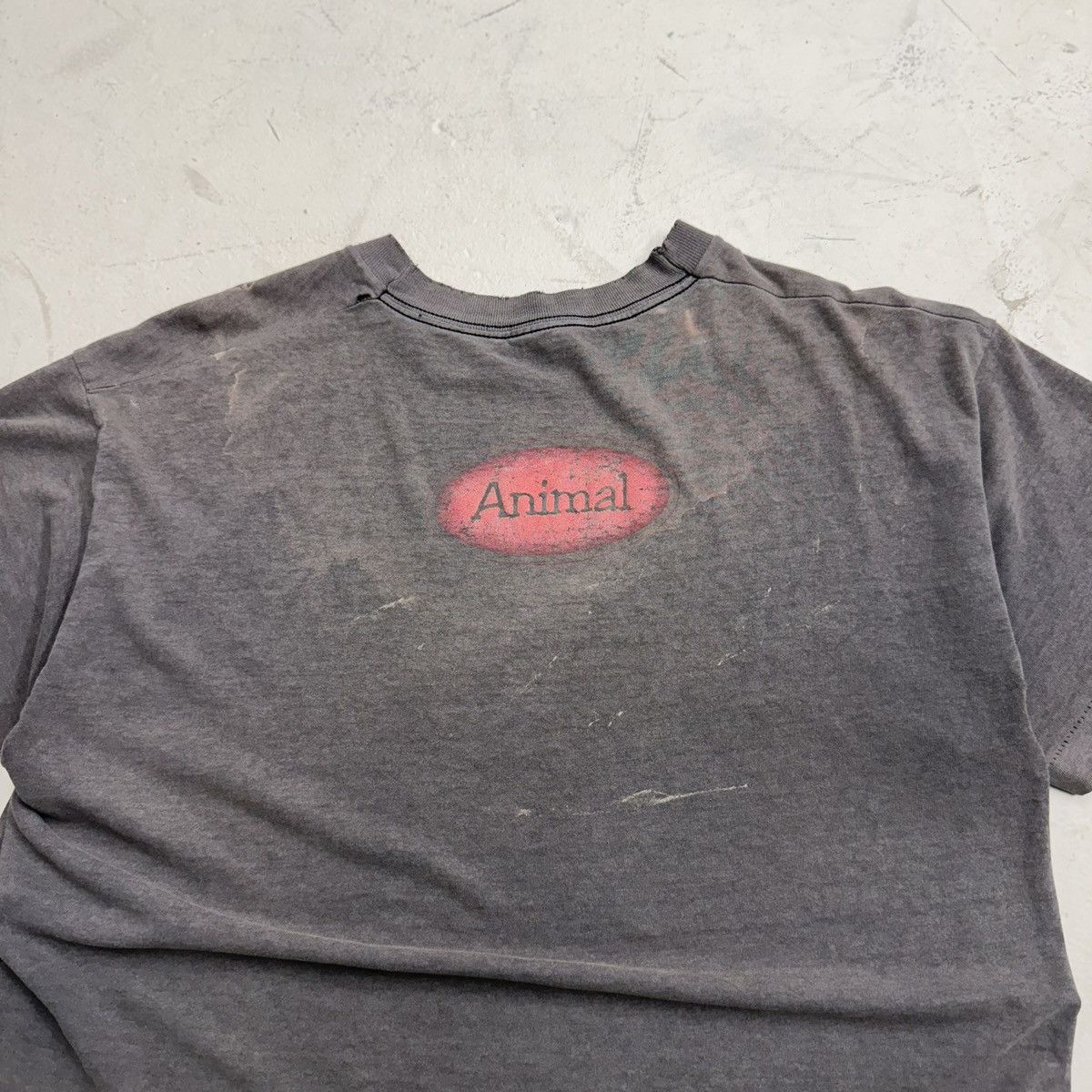Vintage 90s smoked out & faded animal shadow tee Size US XL / EU 56 / 4 - 4 Thumbnail