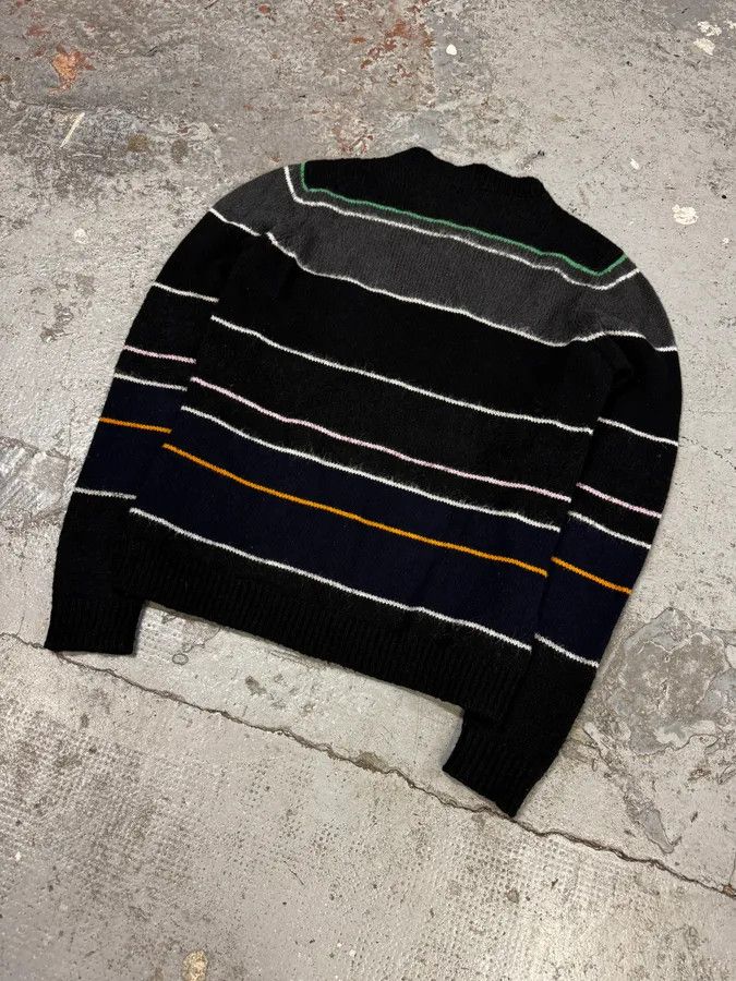 Raf Simons AW2013 Raf Simons Stripped Wool Black Sweater Size US S / EU 44-46 / 1 - 7 Thumbnail