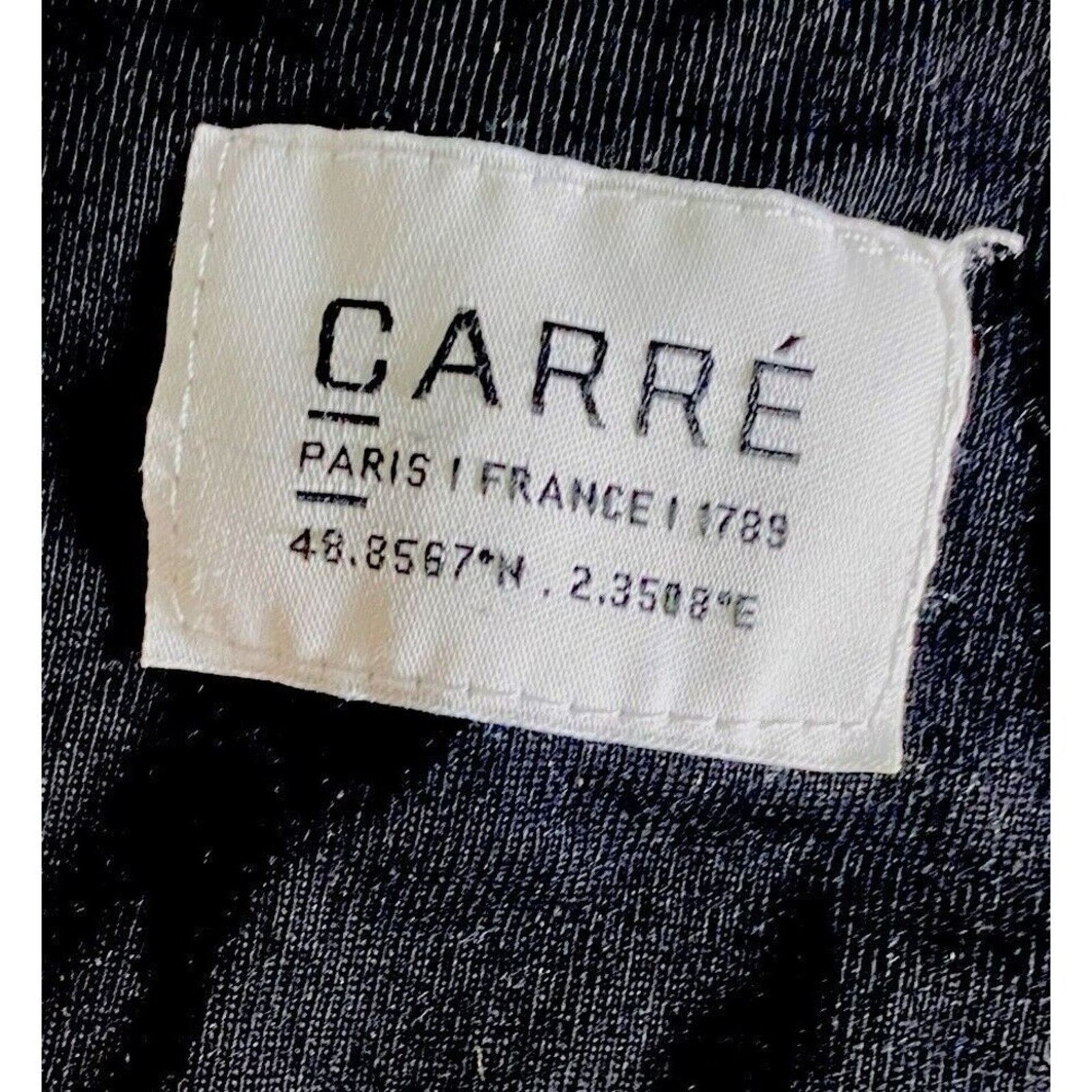 Carre CARRE' Paris Scripted Embroidery BLACK T-Shirt MEN Size 3XL Size US XXL / EU 58 / 5 - 7 Thumbnail