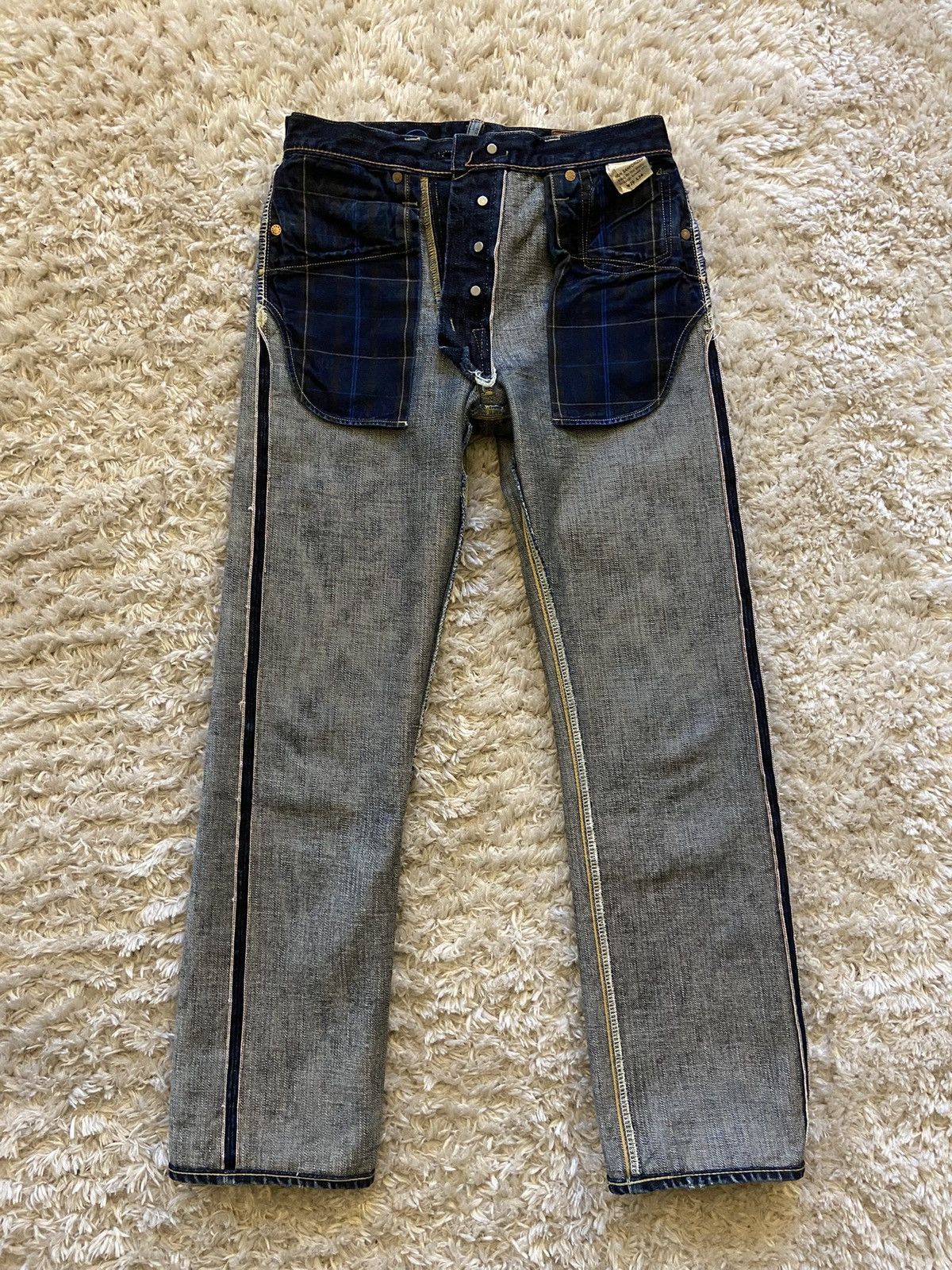 EIGHT-G Jean Eight-G Lot 402 WW2 1944 Selvedge 17oz Made in Japan Size US 29 - 10 Thumbnail