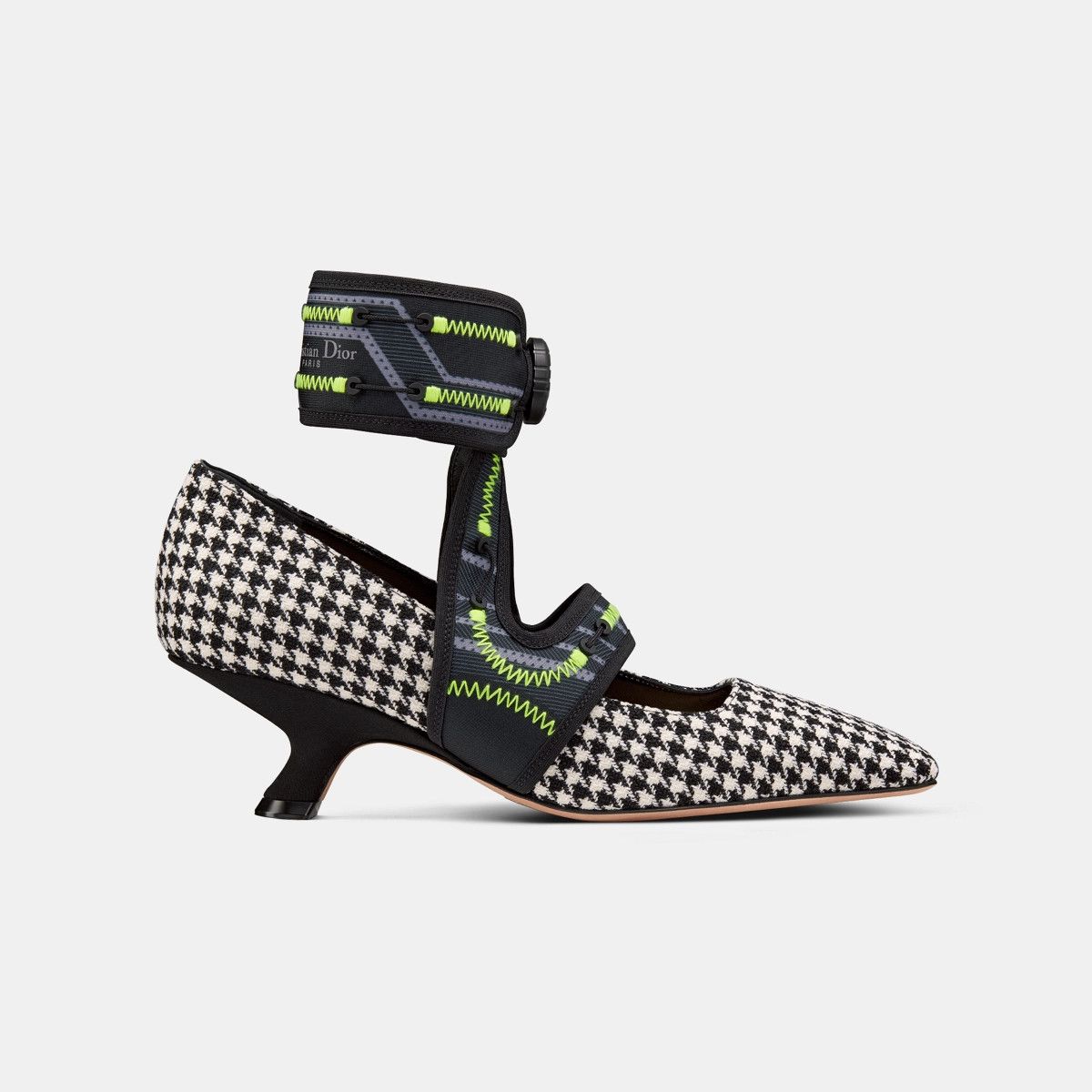 image of Dior O1Bcso1Str0324 Heel Shoes In Black & White in Black/White, Women's