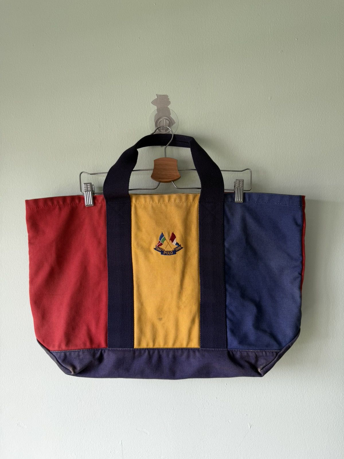 Polo Ralph Lauren Rare Archive Polo Ralph Lauren Cross Flag 1988 Colorblock Size ONE SIZE - 1 Thumbnail