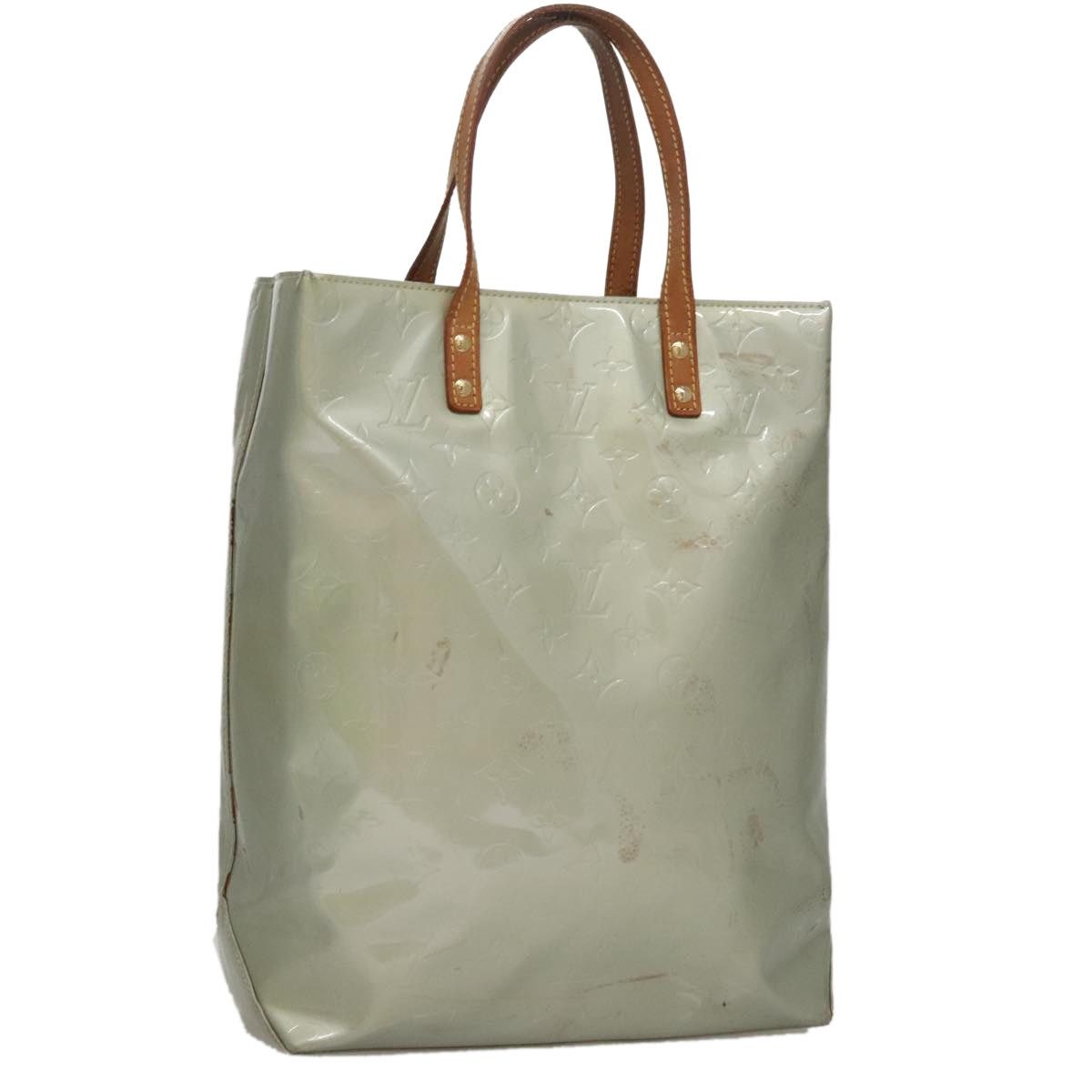 LOUIS VUITTON Monogram Vernis Reade MM Hand Bag Gris M91142