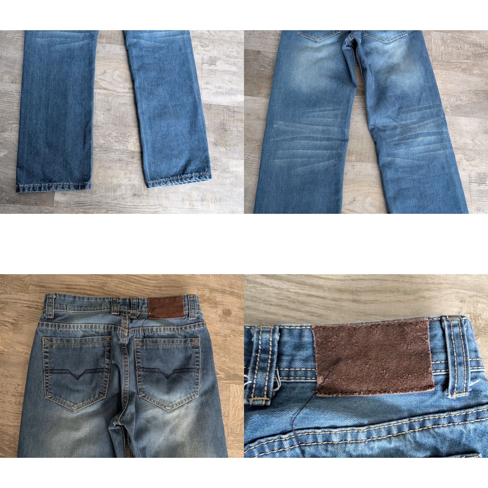 Diesel VINTAGE Diesel Women's Jeans 29 Italy Distressed Whiskered Faded 5-Pocket Denim Blue Adjustable Logo Retro 90s City Y2K Jeans Womens Size 29" - 10 Thumbnail