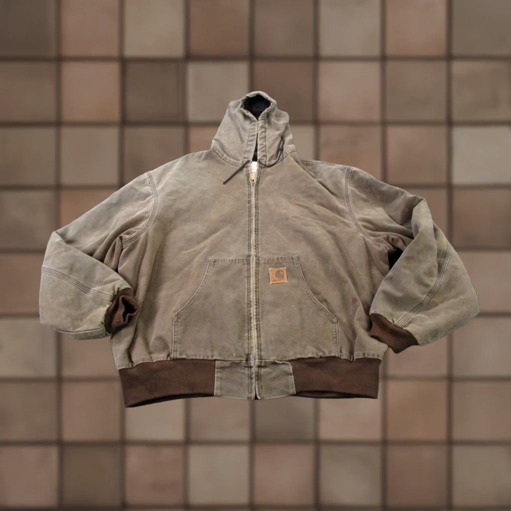 Carhartt VINTAGE Carhartt Jacket Men 2XL Quilted Lined Duck Active Workwear Outdoor JQ282 Size US XXL / EU 58 / 5 - 1 Thumbnail