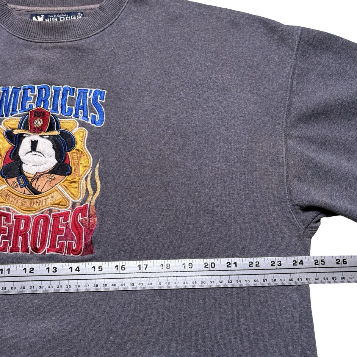Big Dogs Vintage Big Dogs America’s Heroes Firefighter Sweatshirt L Size US L / EU 52-54 / 3 - 4 Thumbnail