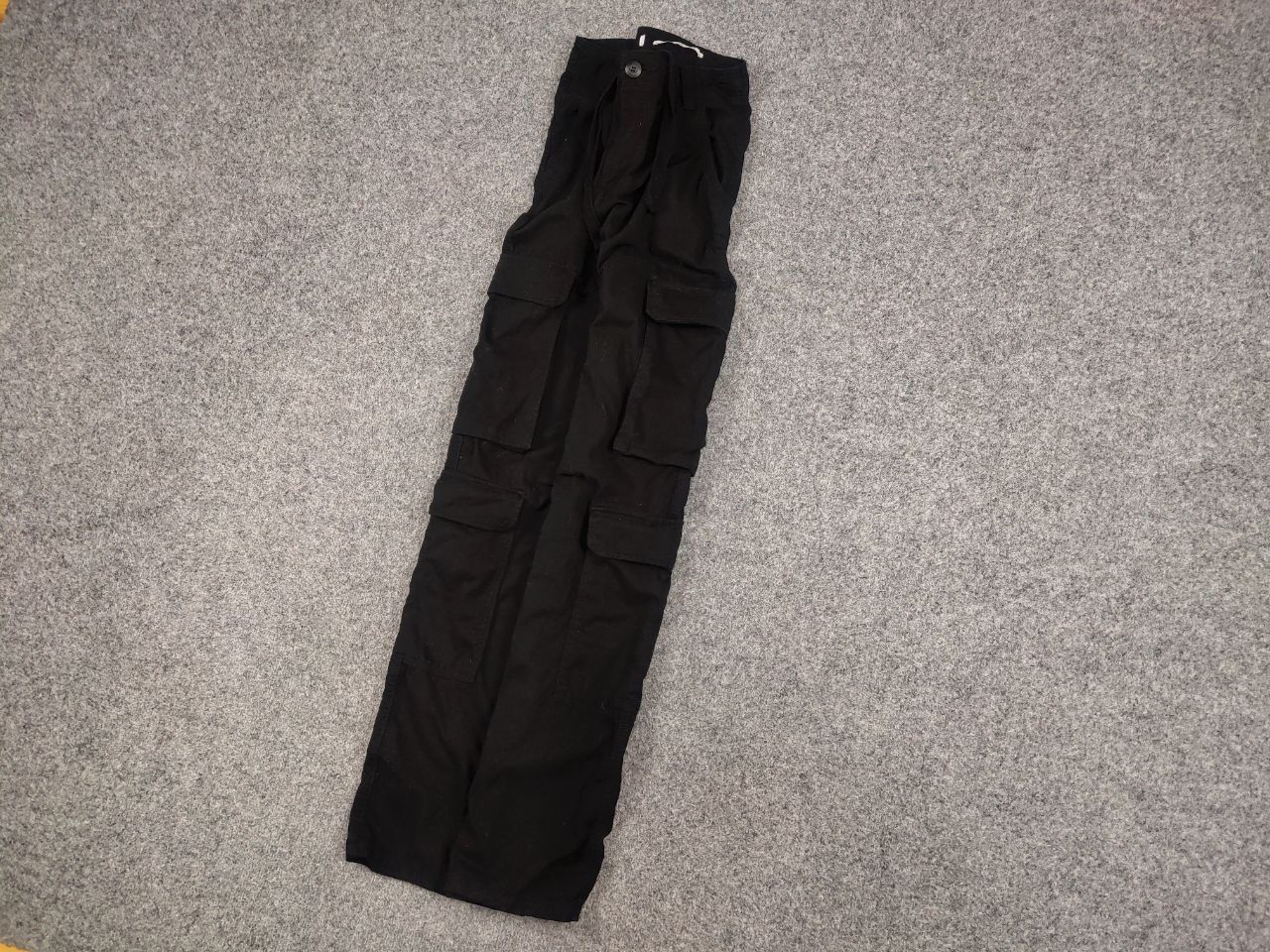 Japanese Brand Vintage Japanese Black Straight Multi Cargo Pants Y2K Style Size US 30 / EU 46 - 2 Thumbnail