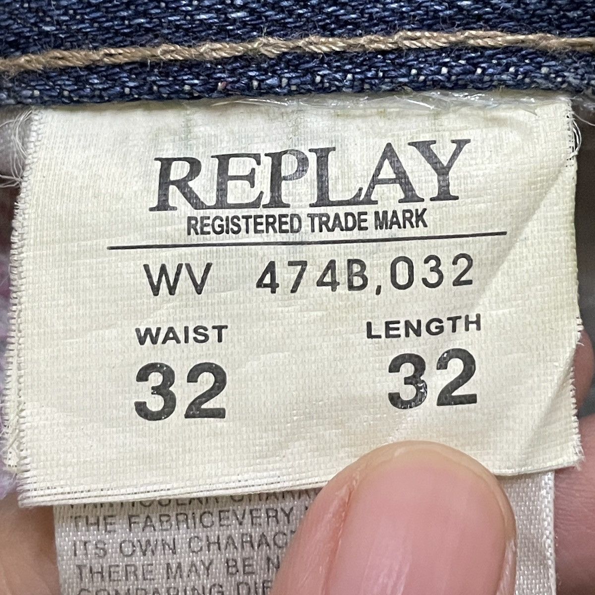 Replay Rare Design Vintage Brand Replay Big Logo Flared Jeans 1990s Size US 32 / EU 48 - 9 Thumbnail