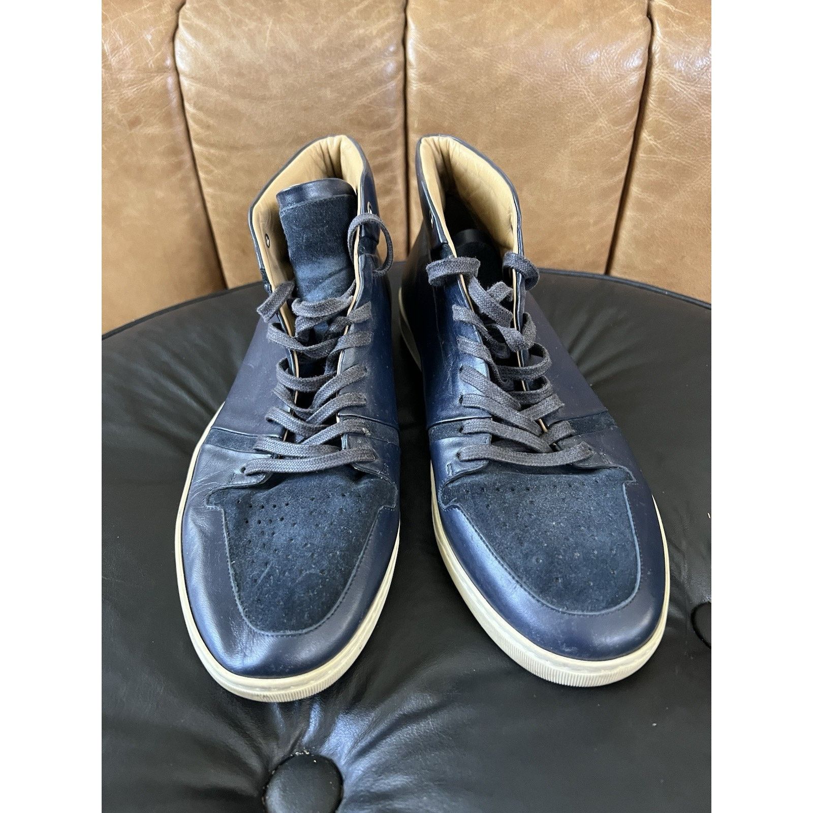 Other LAVATI Navy-Mid | NAVY Italian Leather Shoes US 11 Size US 11 / EU 44 - 2 Thumbnail