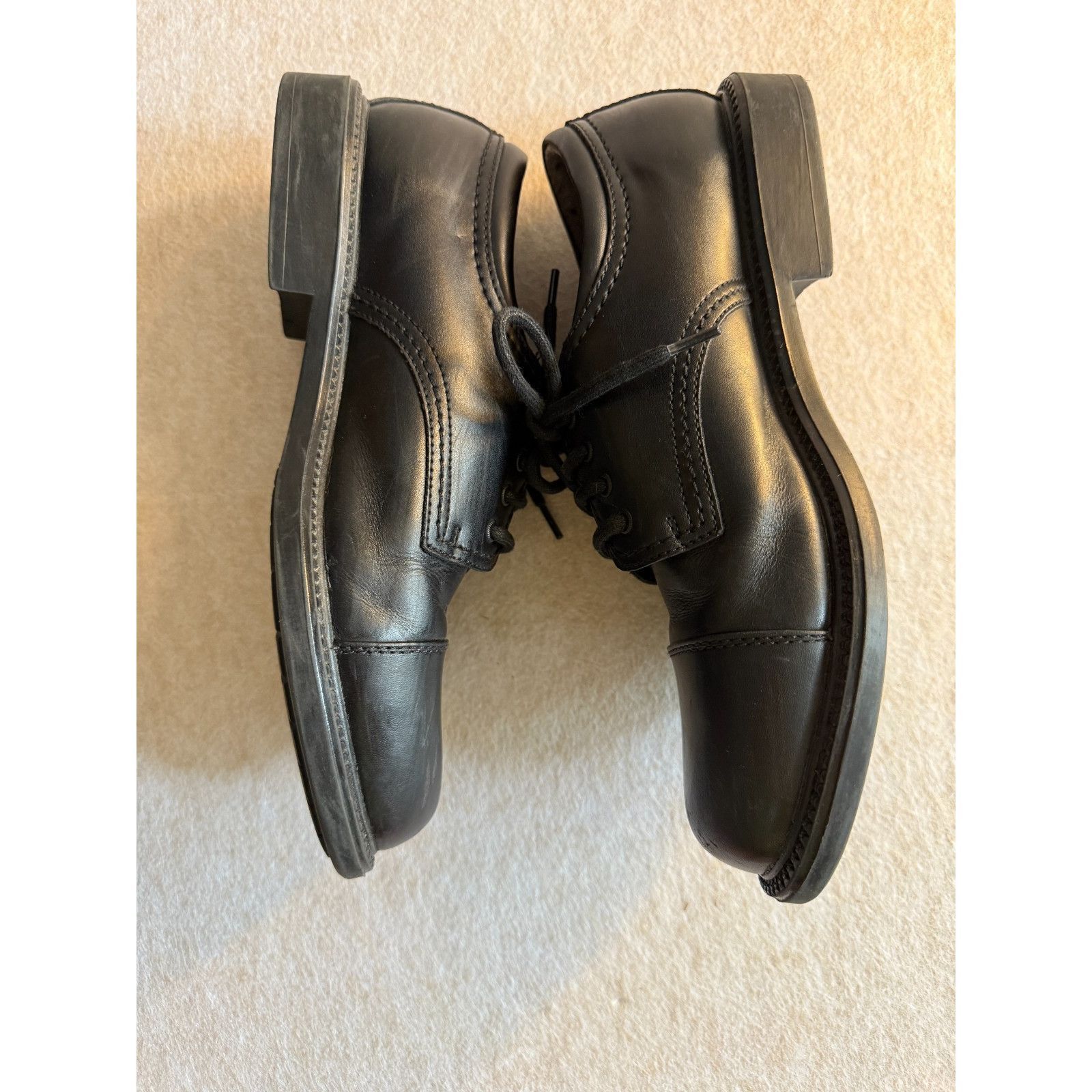 Dockers Dockers Men’s Black Leather Dress Shoes Size 8M Lace Up Cap Size US 8 / EU 41 - 4 Thumbnail
