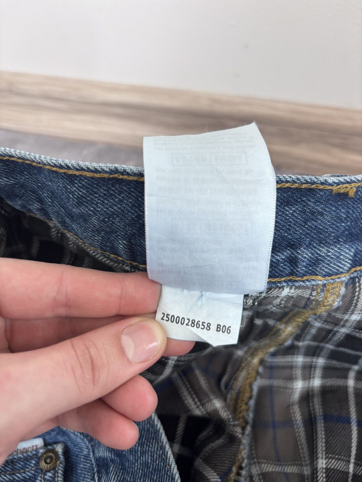 Carhartt Carhartt Men’s Denim Jeans Blue Flannel Plaid Lining Size US 38 / EU 54 - 19 Thumbnail