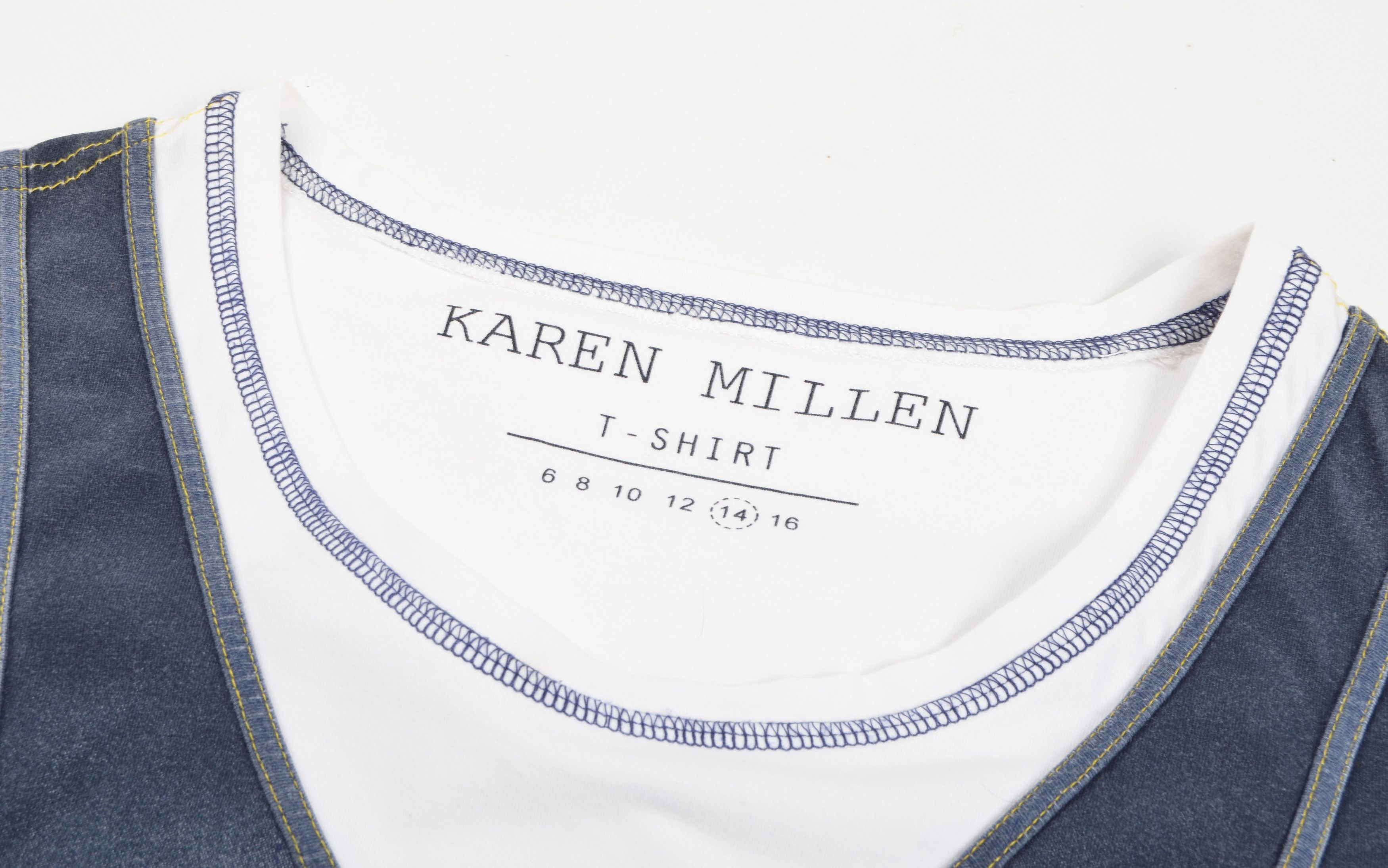 Karen Millen Karen Millen Y2K Vest Printed 3/4 Sleeve Top Size M / US 6-8 / IT 42-44 - 7 Thumbnail