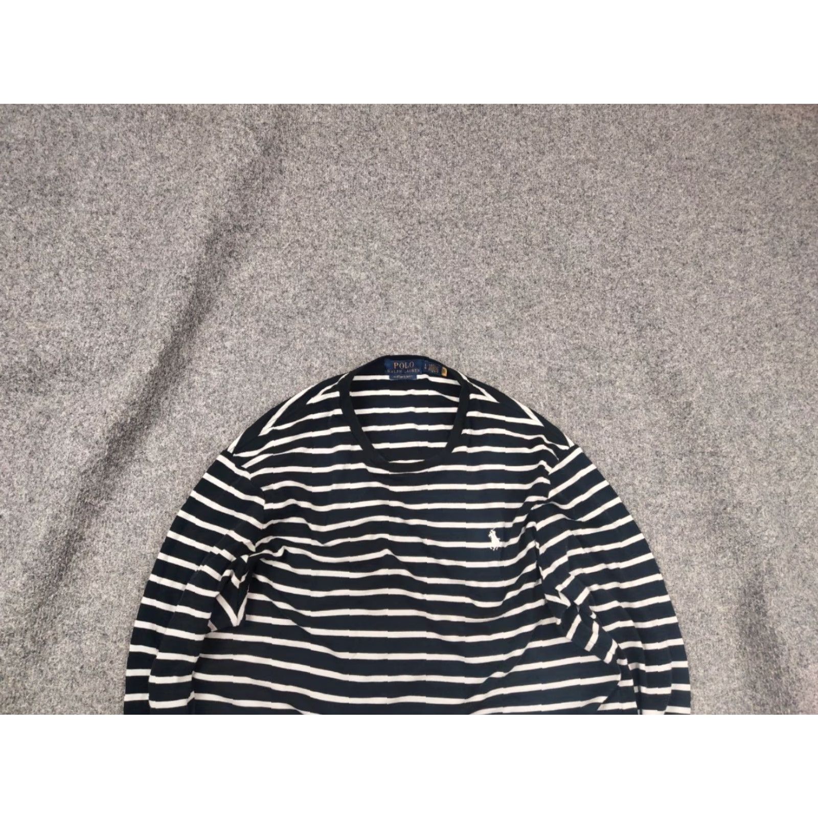 Polo Ralph Lauren VINTAGE Polo Ralph Lauren Black White Striped Long sleeve Polo Ralph Lauren Shirt L Mens Black 90s Vintage Polo Ralph Lauren Shirt Size US L / EU 52-54 / 3 - 4 Thumbnail