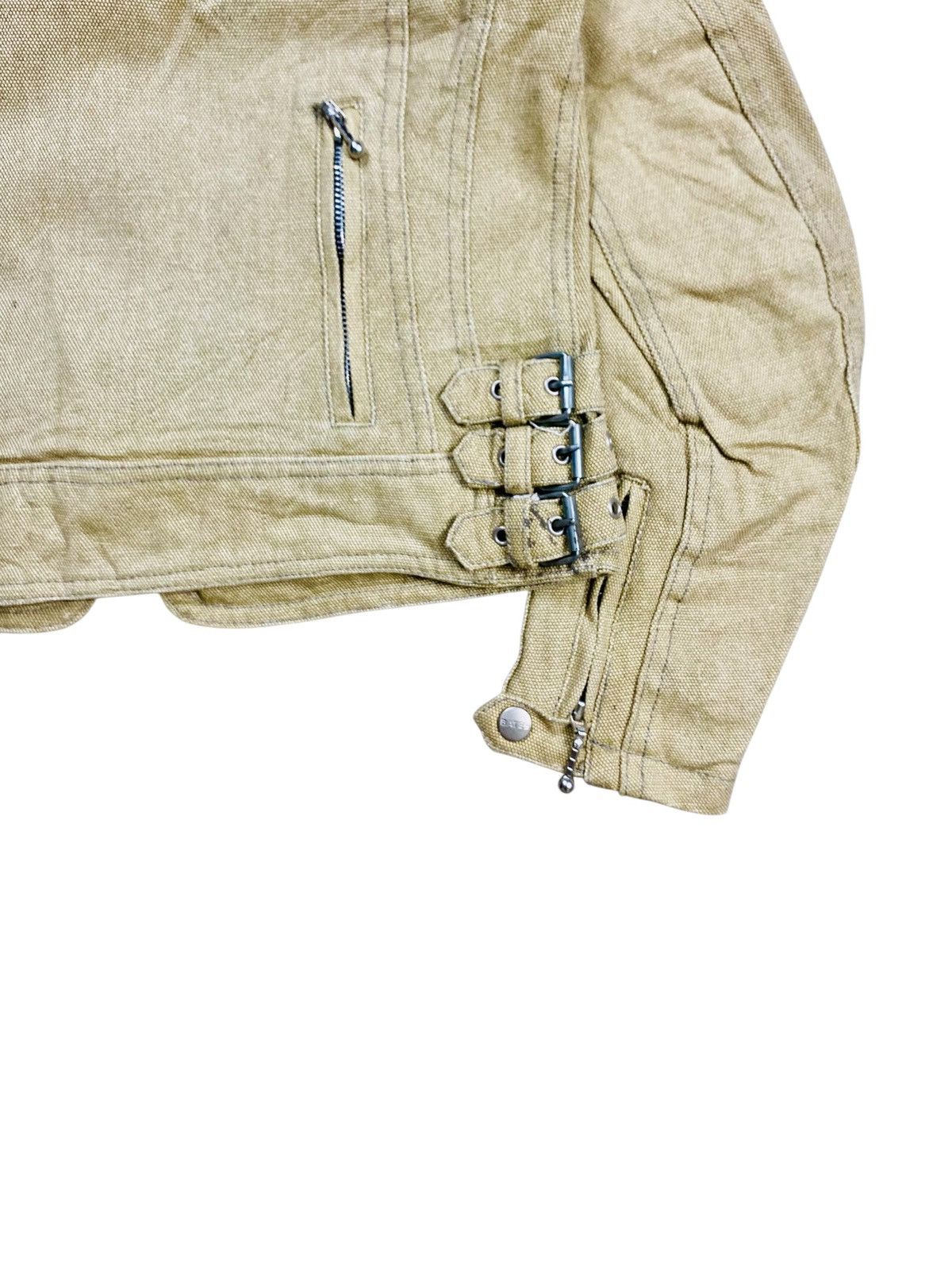 20471120 2000s Bates - Multizip Biker canvas Jacket Size US M / EU 48-50 / 2 - 8 Thumbnail