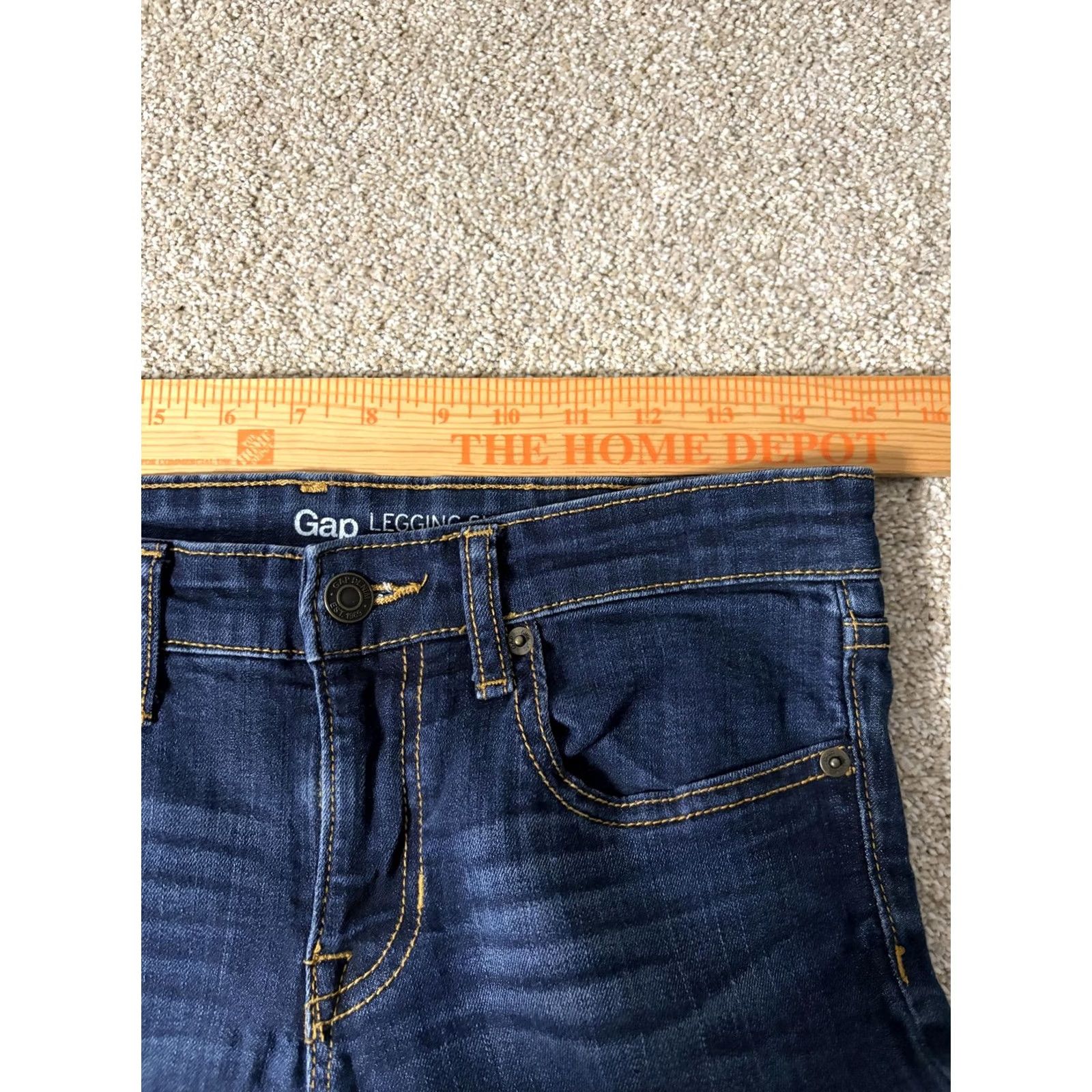 Gap Gap Legging Skimmer Jeans Womens 2/26R Blue Jegging Stretch Ankle Crop Denim Vintage No Size 26" / US 2 / IT 38 - 4 Thumbnail