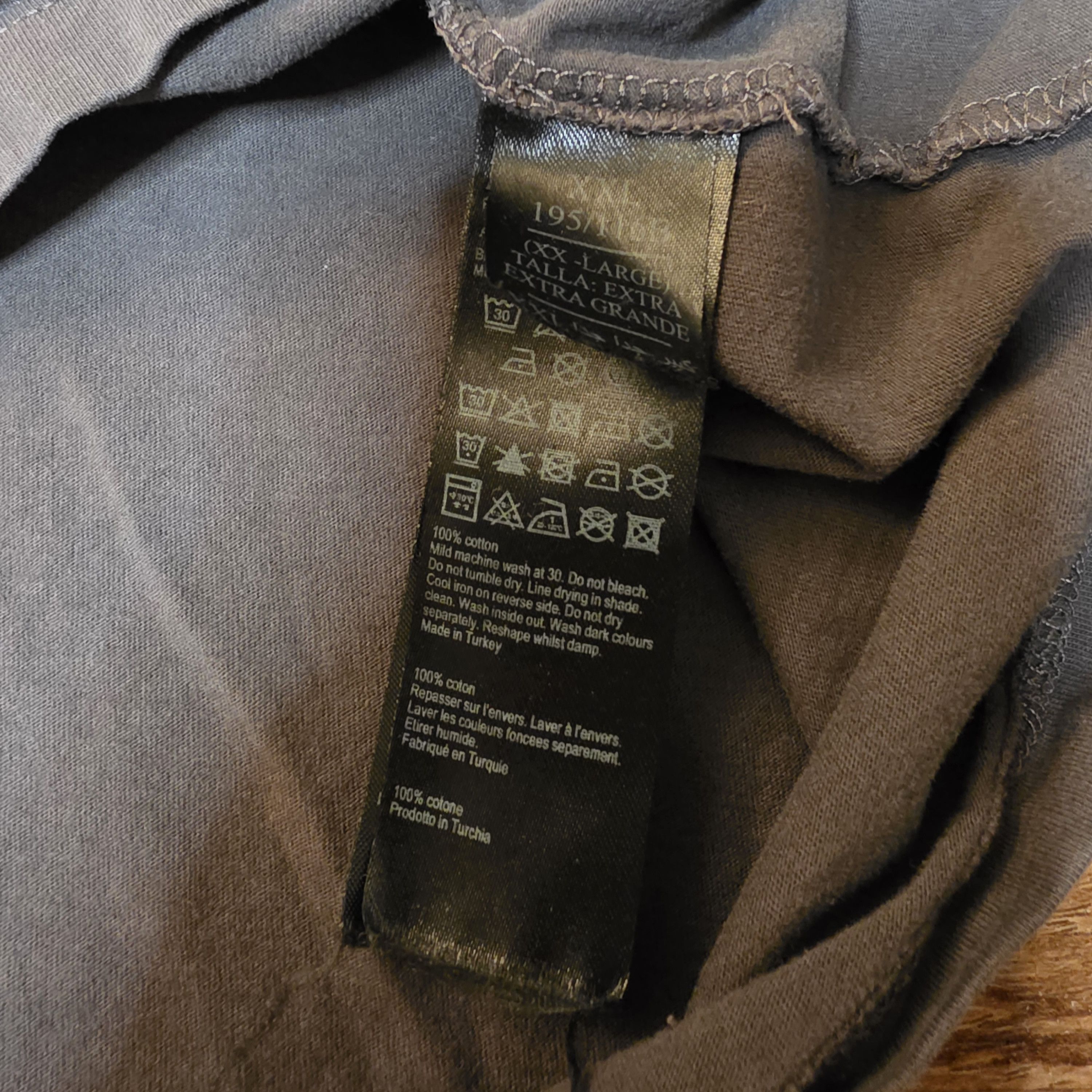 Allsaints All Saints Grey Short Sleeve Polo Shirt Size US XXL / EU 58 / 5 - 5 Thumbnail