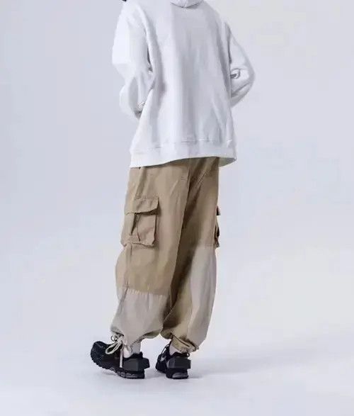 Other 20AW Indigo Union Japan Khaki Patchwork Worker Pants Size US 32 / EU 48 - 4 Thumbnail