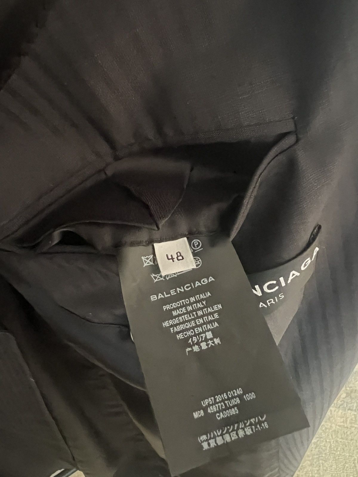Balenciaga Balenciaga SS 17 Double Breasted Coat Shoulder Padding Size US M / EU 48-50 / 2 - 9 Thumbnail