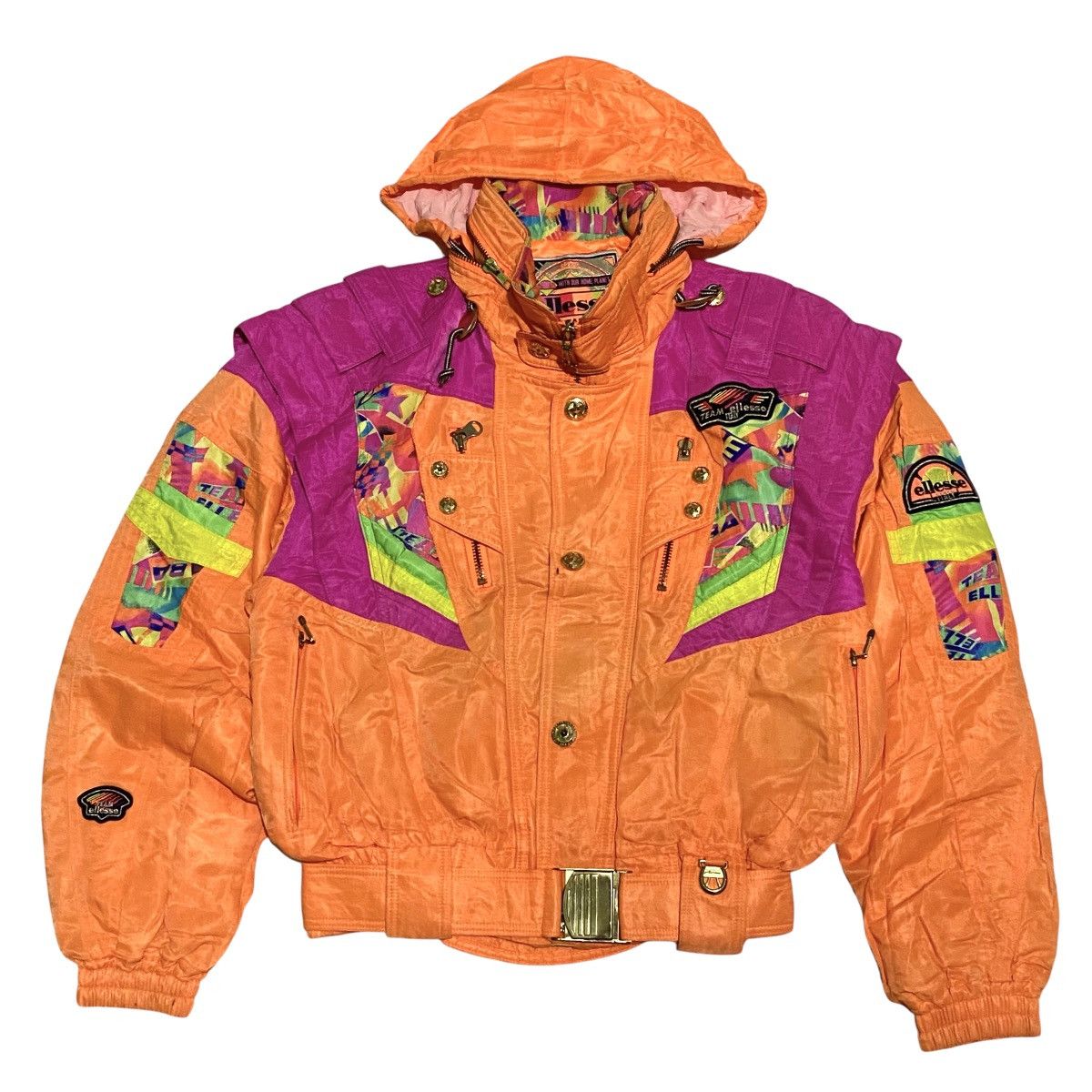 Ellesse × Goldwin 🔥RARE🔥 Vintage 90s Ellesse multicolour ski jacket Size US S / EU 44-46 / 1 - 4 Thumbnail