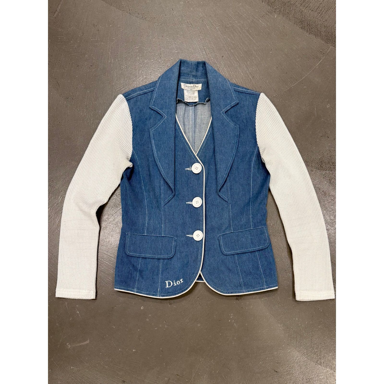 Dior 2000s Christian Dior hybrid denim jacket Size L / US 10 / IT 46 - 1 Thumbnail