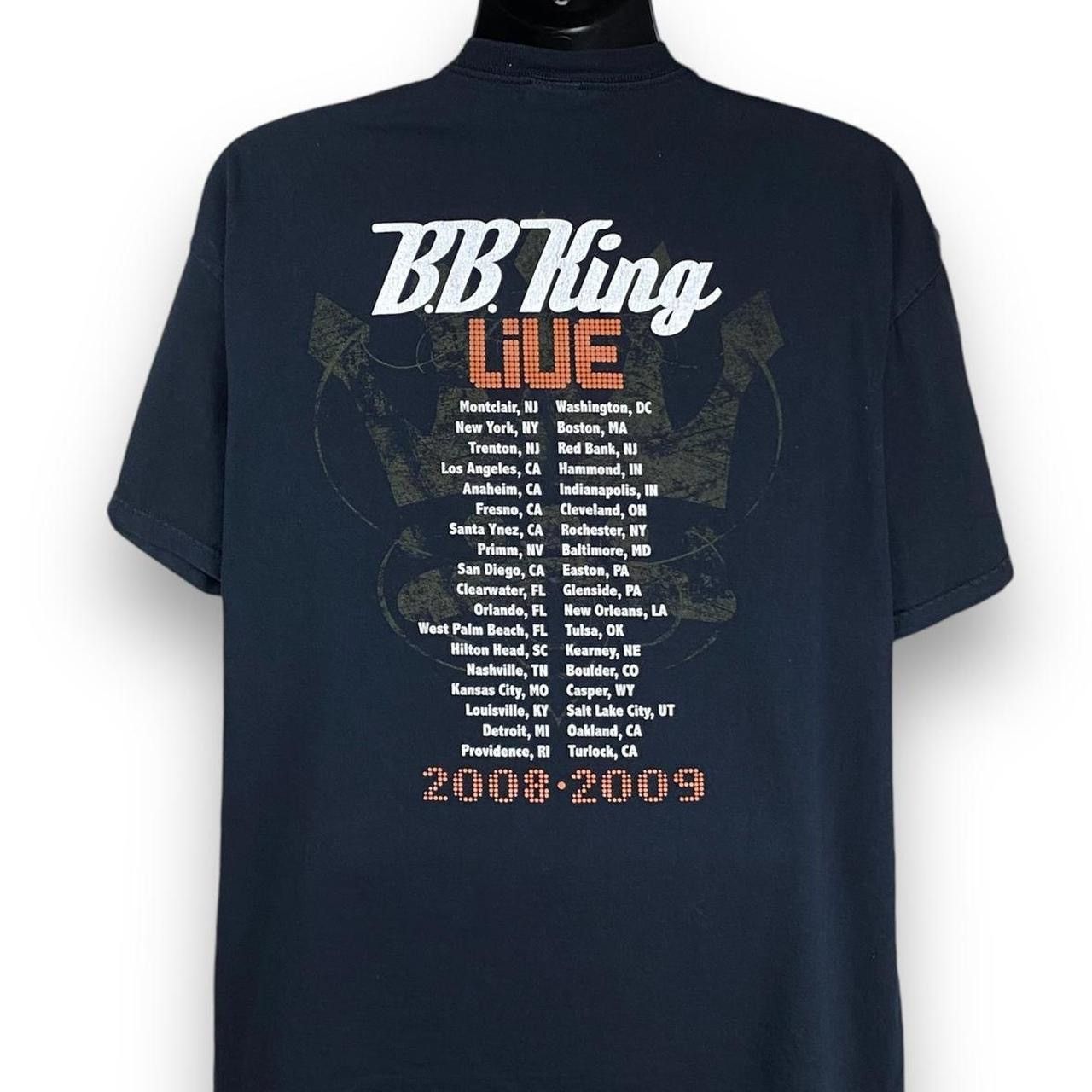 Anvil × Vintage Vintage Anvil B.B. King Live 2008 Music Blues Tshirt Size US XL / EU 56 / 4 - 2 Thumbnail