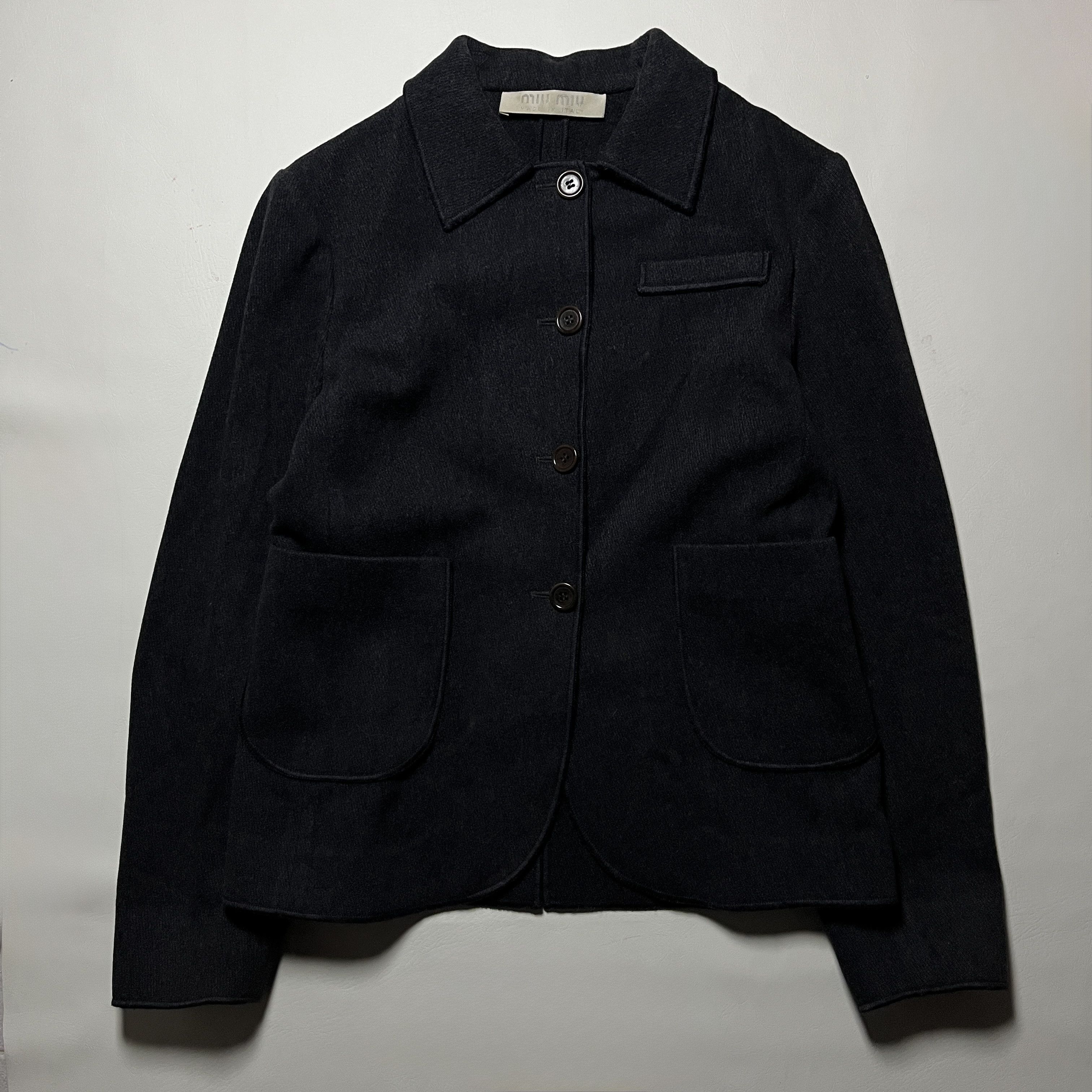 Miu Miu Vintage 90s Miu Miu Wool Jacket Size M / US 6-8 / IT 42-44 - 1 Thumbnail