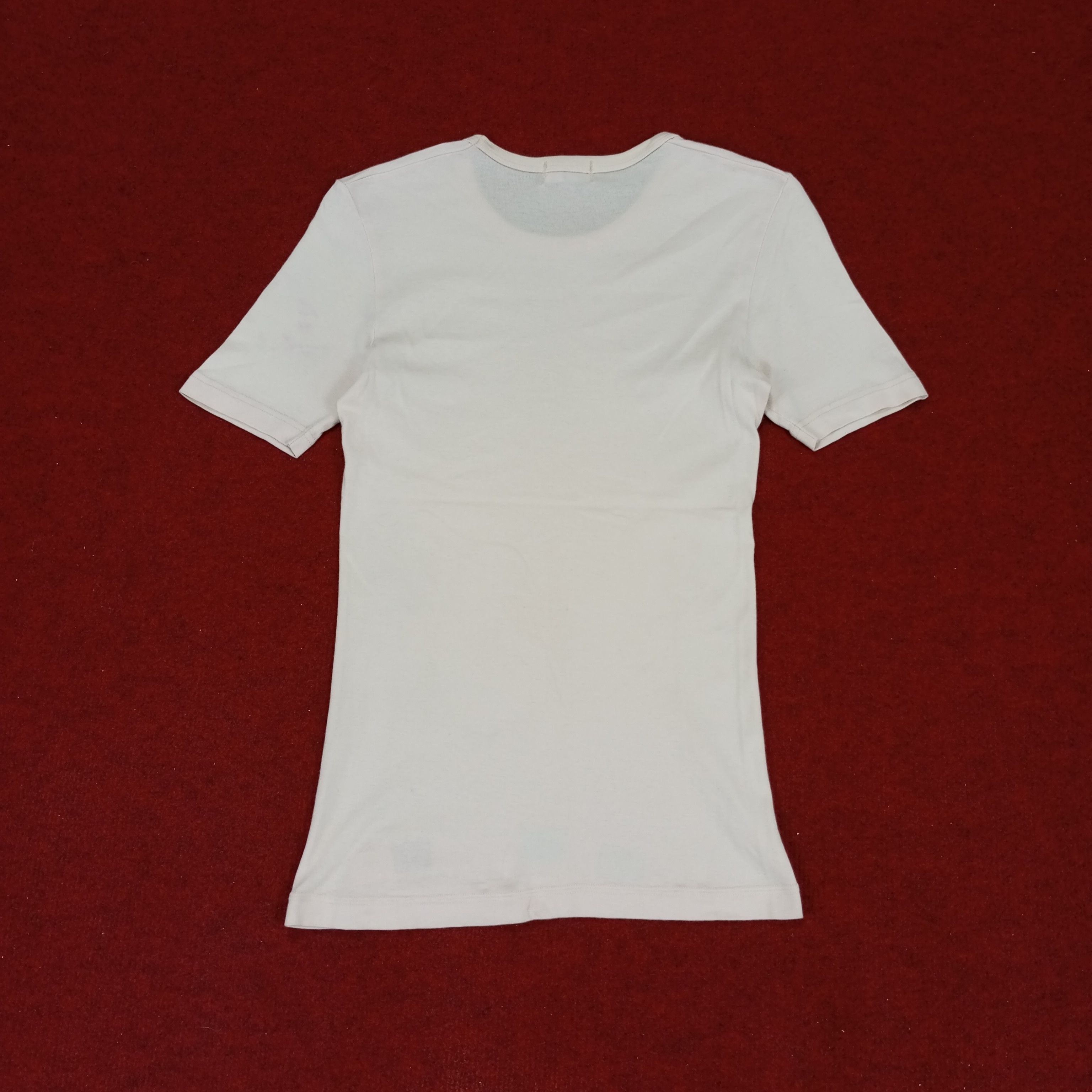 Helmut Lang × Vintage Helmut Lang Designer Brand Plain Style Tshirt Size XXS / US 00 / IT 34 - 3 Thumbnail