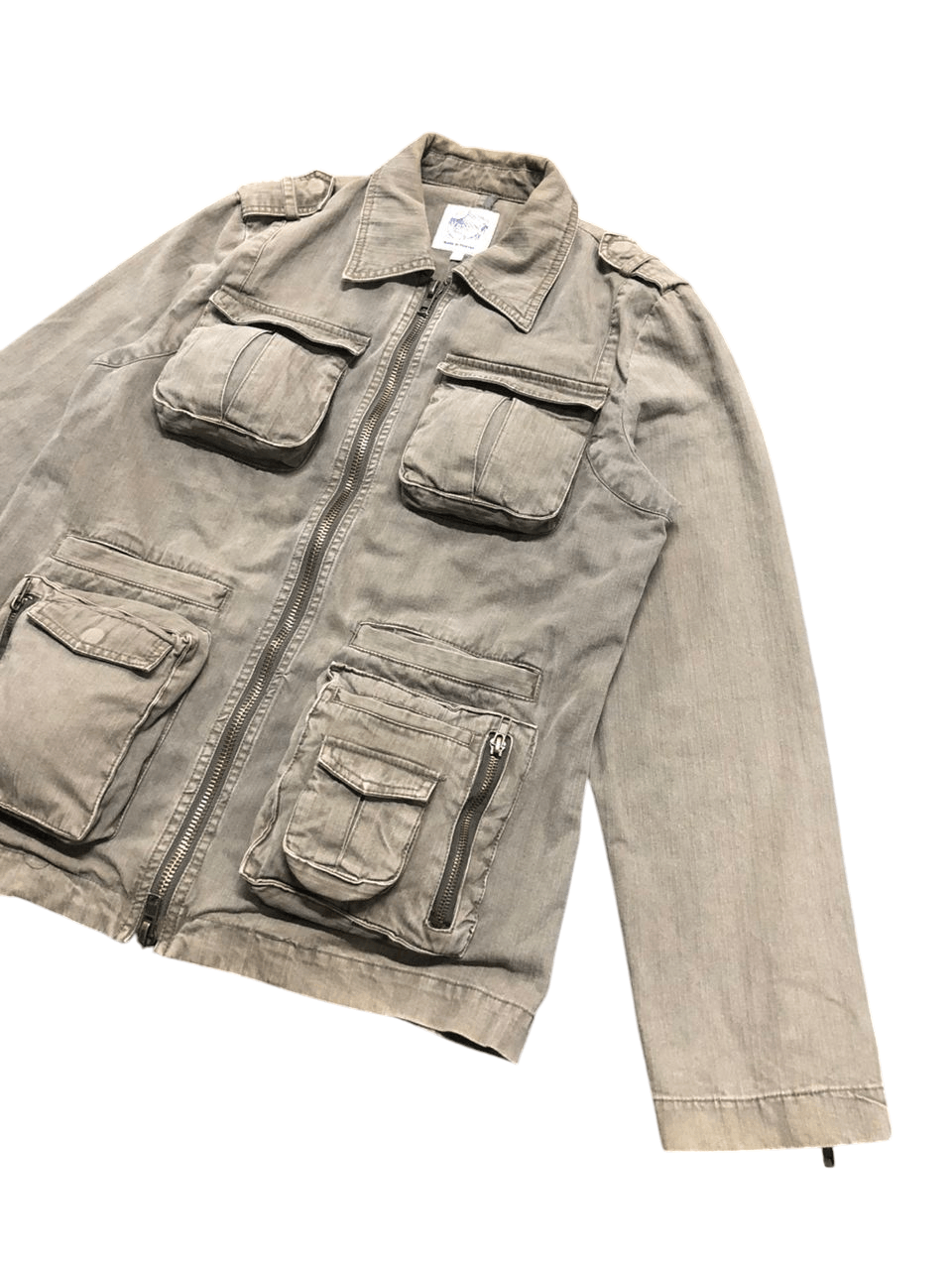Japanese Brand Made In Heaven Bondage Cargo Jacket Faded