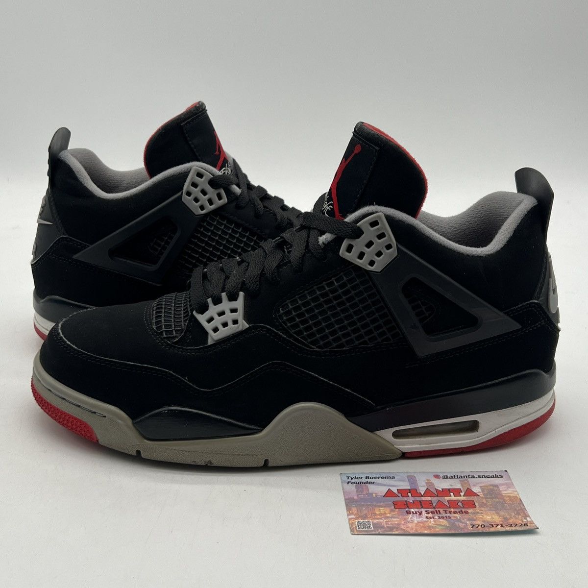 Jordan Brand Air Jordan 4 bred Size US 10.5 / EU 43-44 - 1 Thumbnail