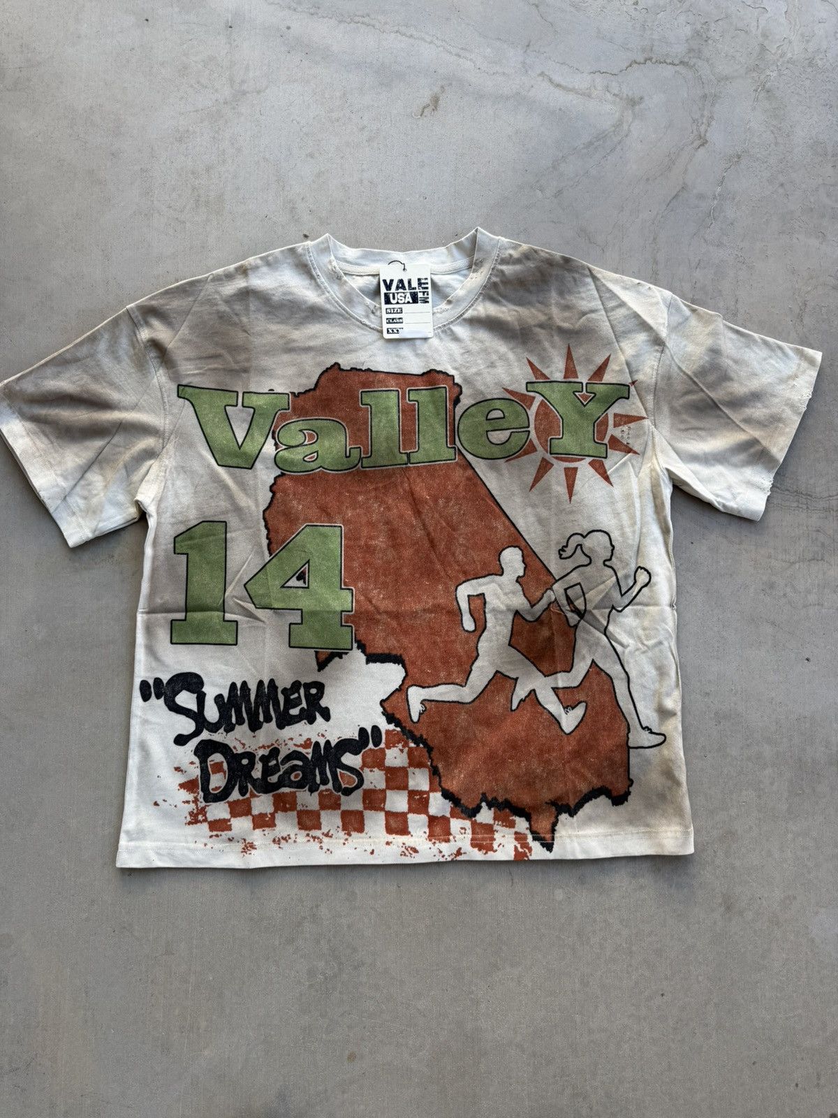 Vale Vale Forever Running Club Cream Dyed Tee – Brand New Medium Size US M / EU 48-50 / 2 - 1 Thumbnail