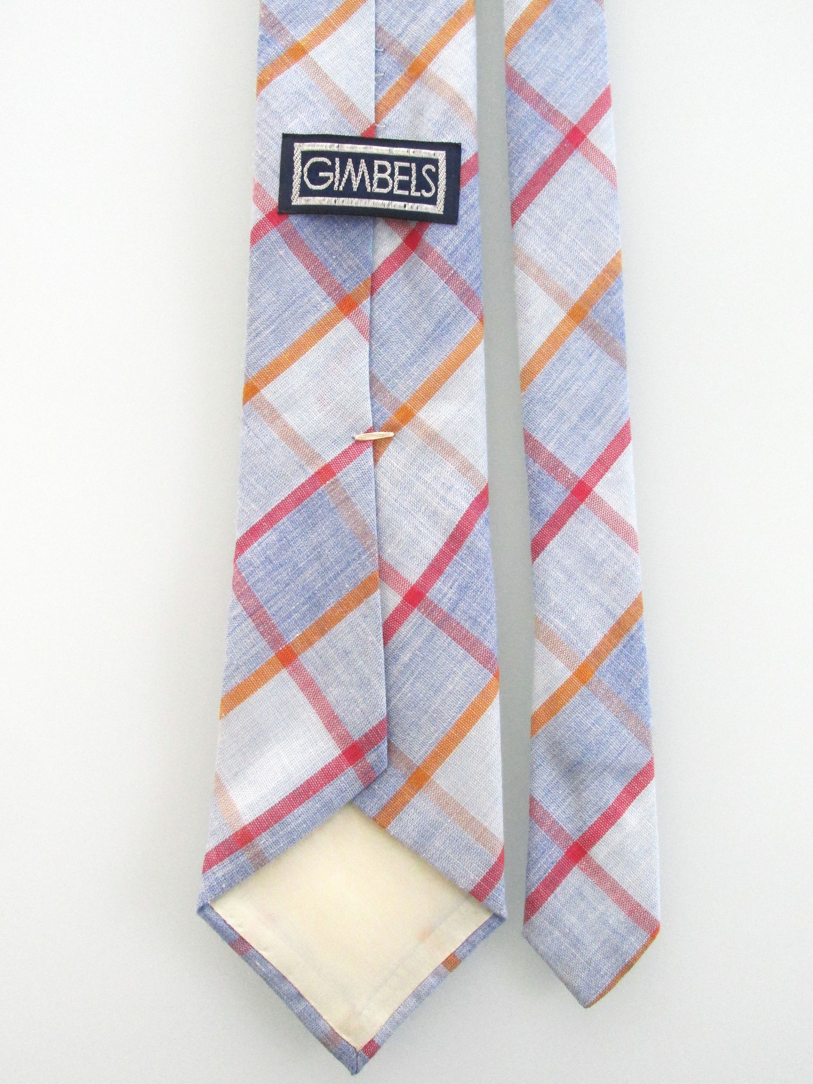 Vintage Gimbels (NWOT) Vintage Men's Cotton Tie Size ONE SIZE - 4 Thumbnail