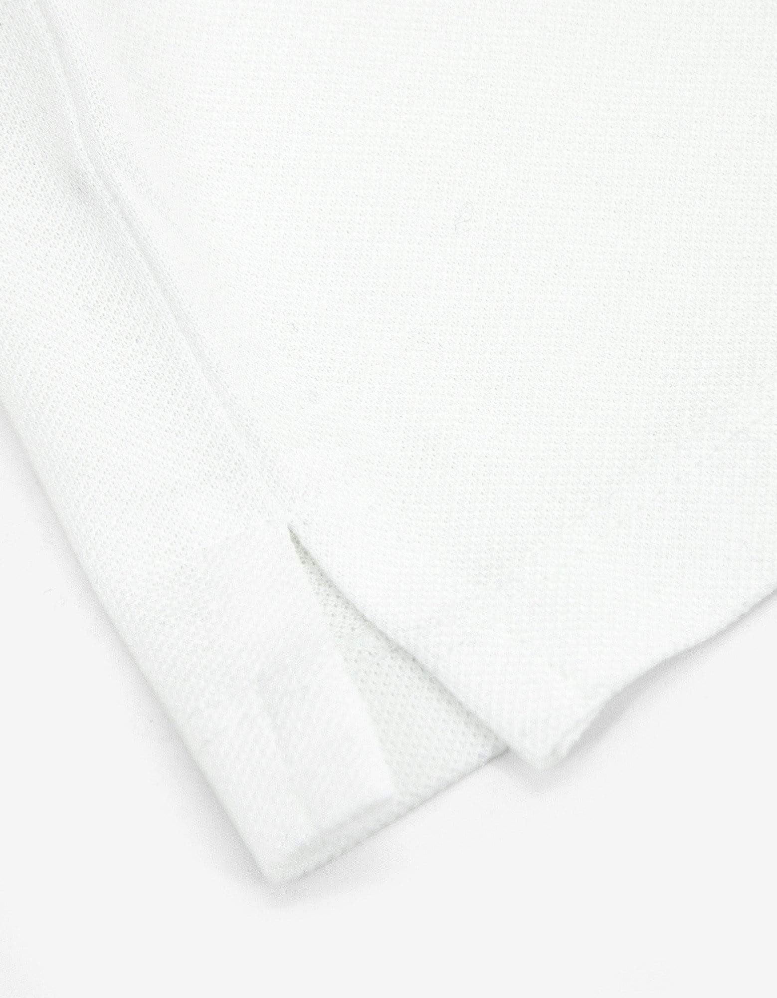 Lanvin White Slim Polo T-Shirt with Grosgrain Collar Size US XXL / EU 58 / 5 - 4 Thumbnail
