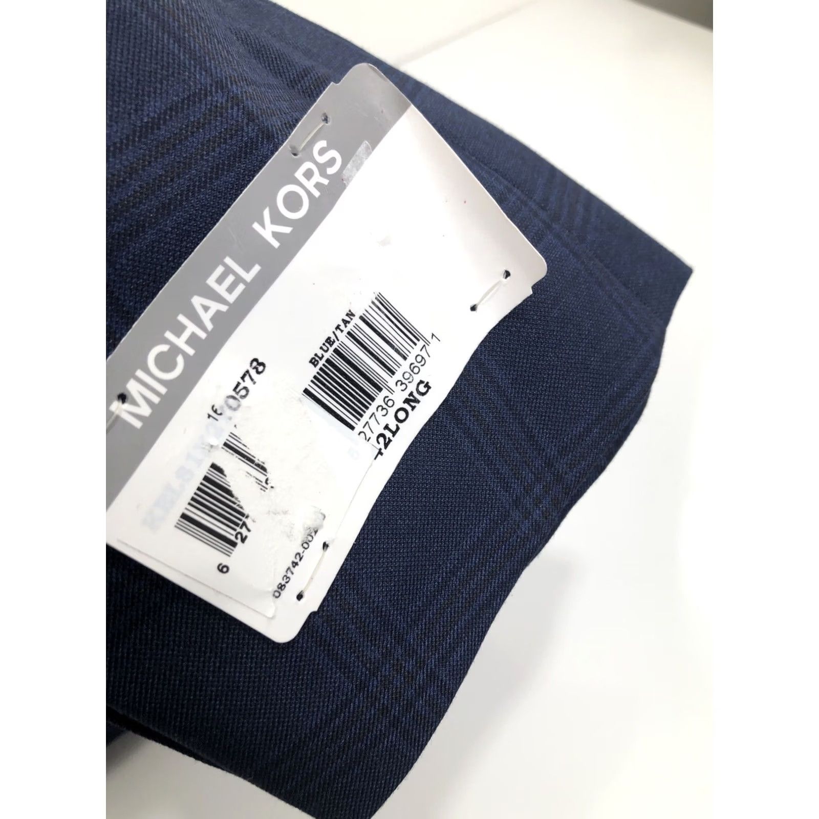 Michael Kors Michael Kors Jacket Mens 42 Long Blue NEW TAGS Windowpane Blazer Size 42R - 4 Thumbnail