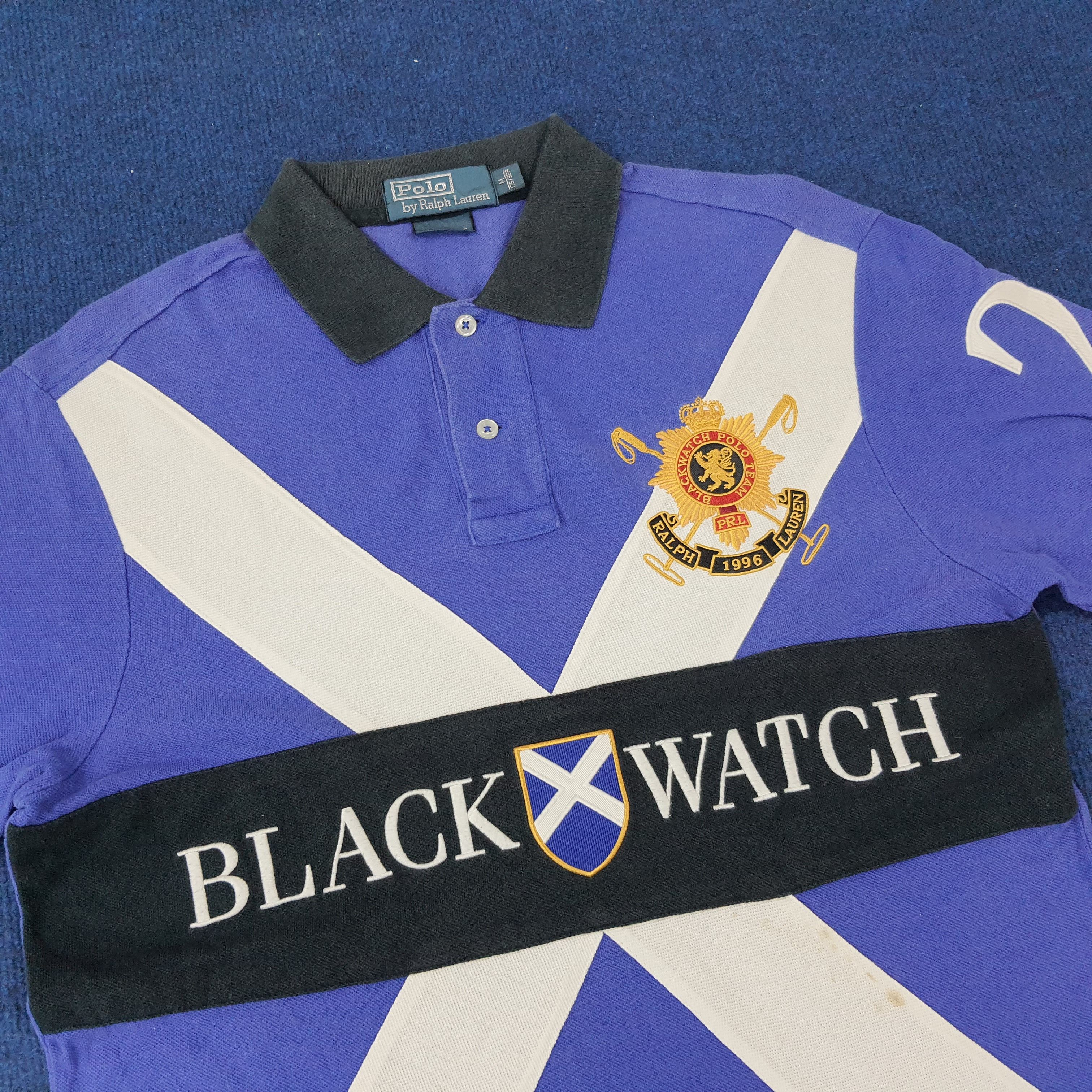 Polo Ralph Lauren × Vintage Vintage Polo by Ralph Lauren Black Watch Polo Shirt C219N13 Size US M / EU 48-50 / 2 - 2 Thumbnail