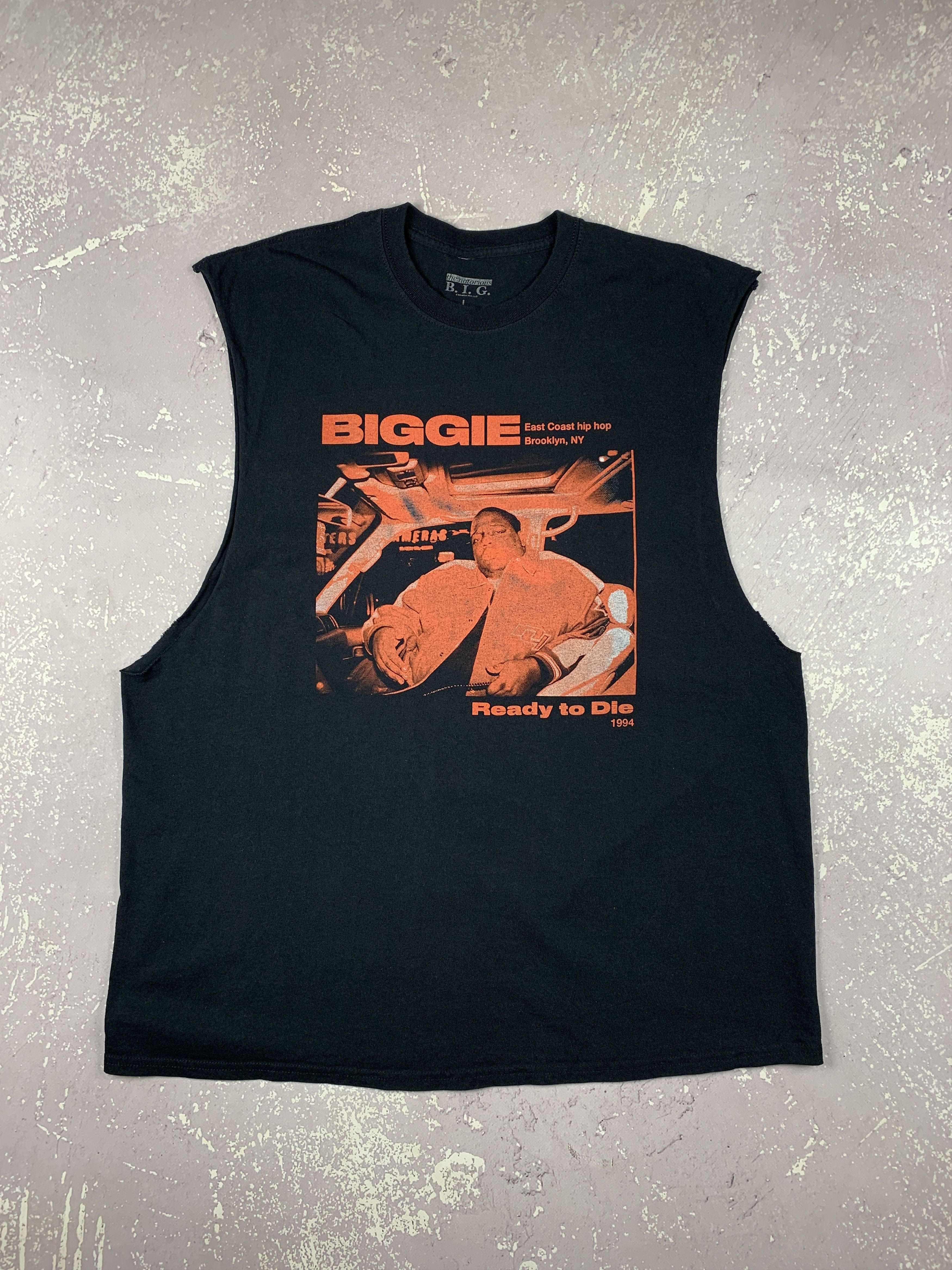 Rap Tees × Vintage 1994 BIGGIE Notorius READY TO DIE BROOKLYN Oversize Tank Top Size US XL / EU 56 / 4 - 1 Thumbnail