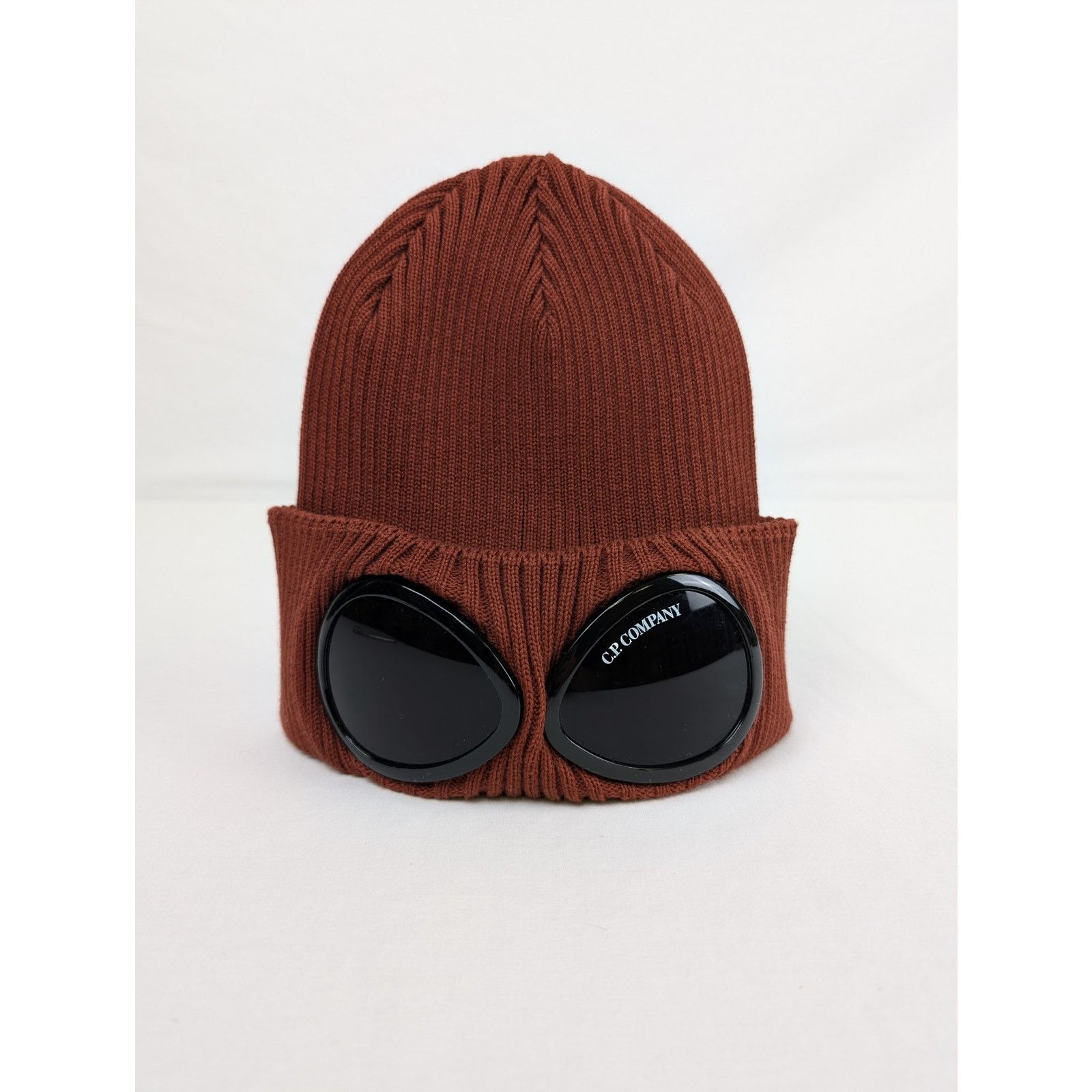 C.P. Company o1rshd1 Q:2 / Size: OS / Goggles Beanie Cap / Hat in Brown Size ONE SIZE - 7 Thumbnail