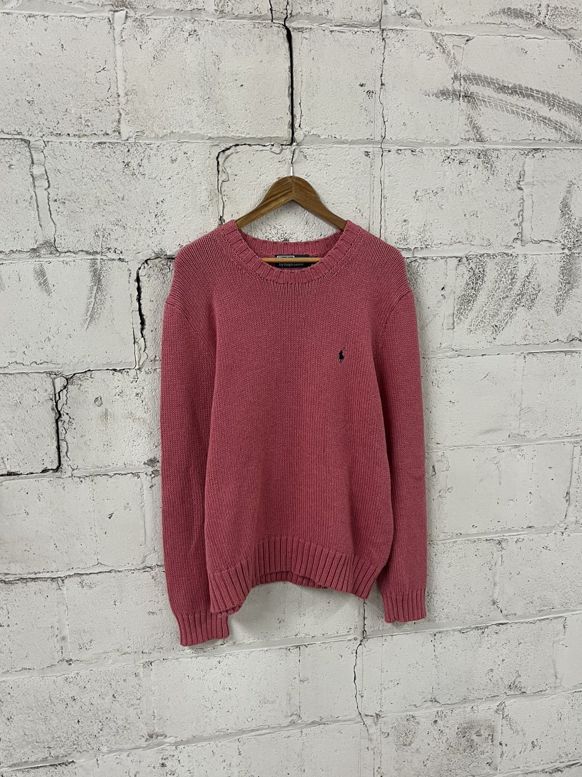 Polo Ralph Lauren Polo Ralph Lauren vintage sweater knit heavyweight pink Size US XL / EU 56 / 4 - 3 Thumbnail