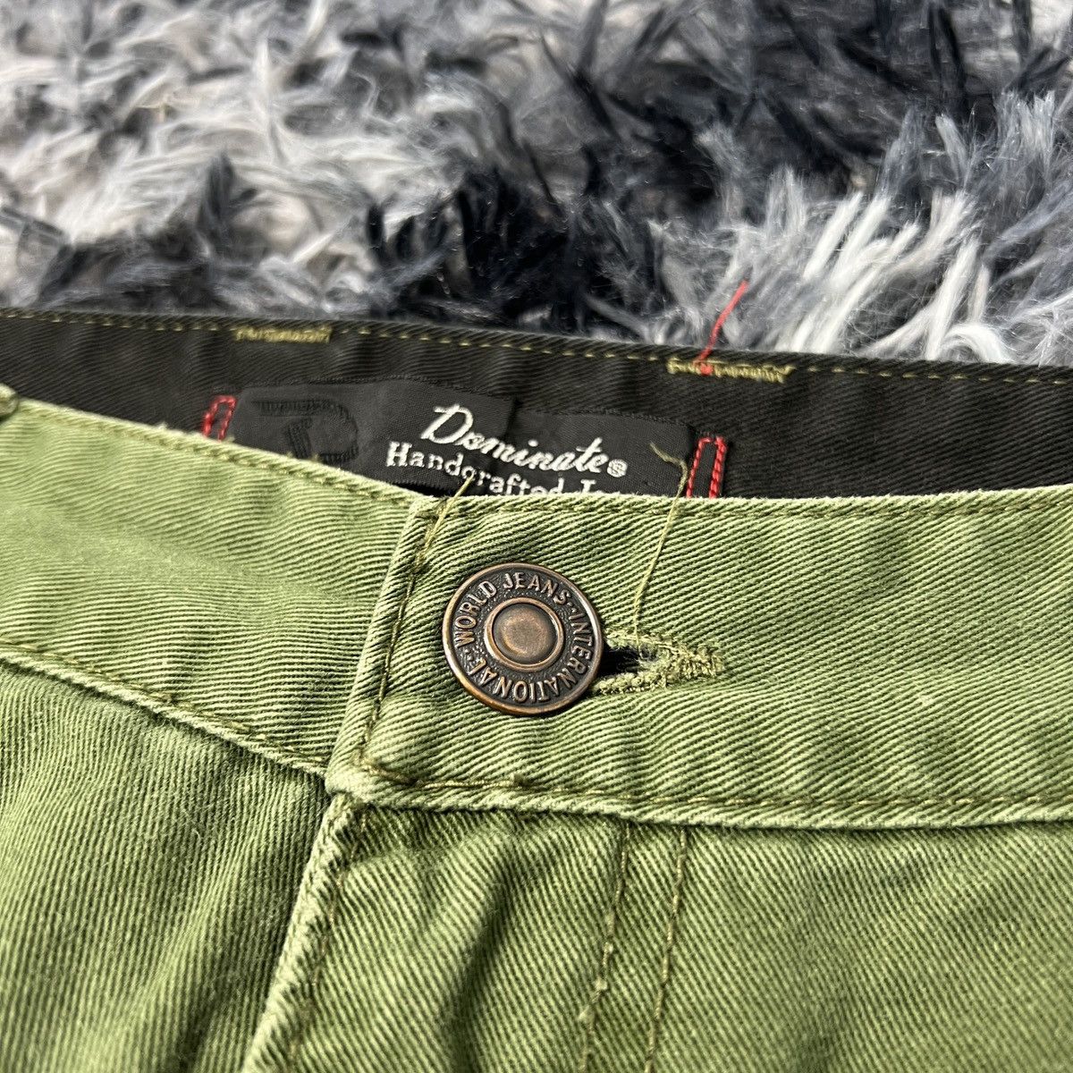 Japanese Brand Dominate Handcrafted Jeans Double Waist Cargo Pants Size US 32 / EU 48 - 7 Thumbnail