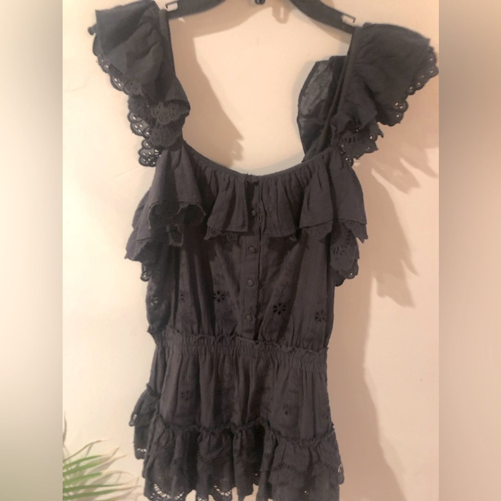 LoveShackFancy Loveshackfancy knitted embroidered dress in black xxs Size XXS / US 00 / IT 34 - 1 Thumbnail