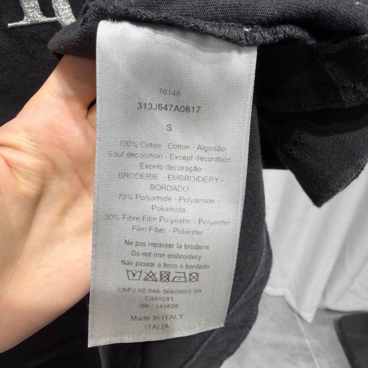 Dior DIOR x ERL 24 New Black Short Sleeve T - Shirt S Size US S / EU 44-46 / 1 - 4 Thumbnail