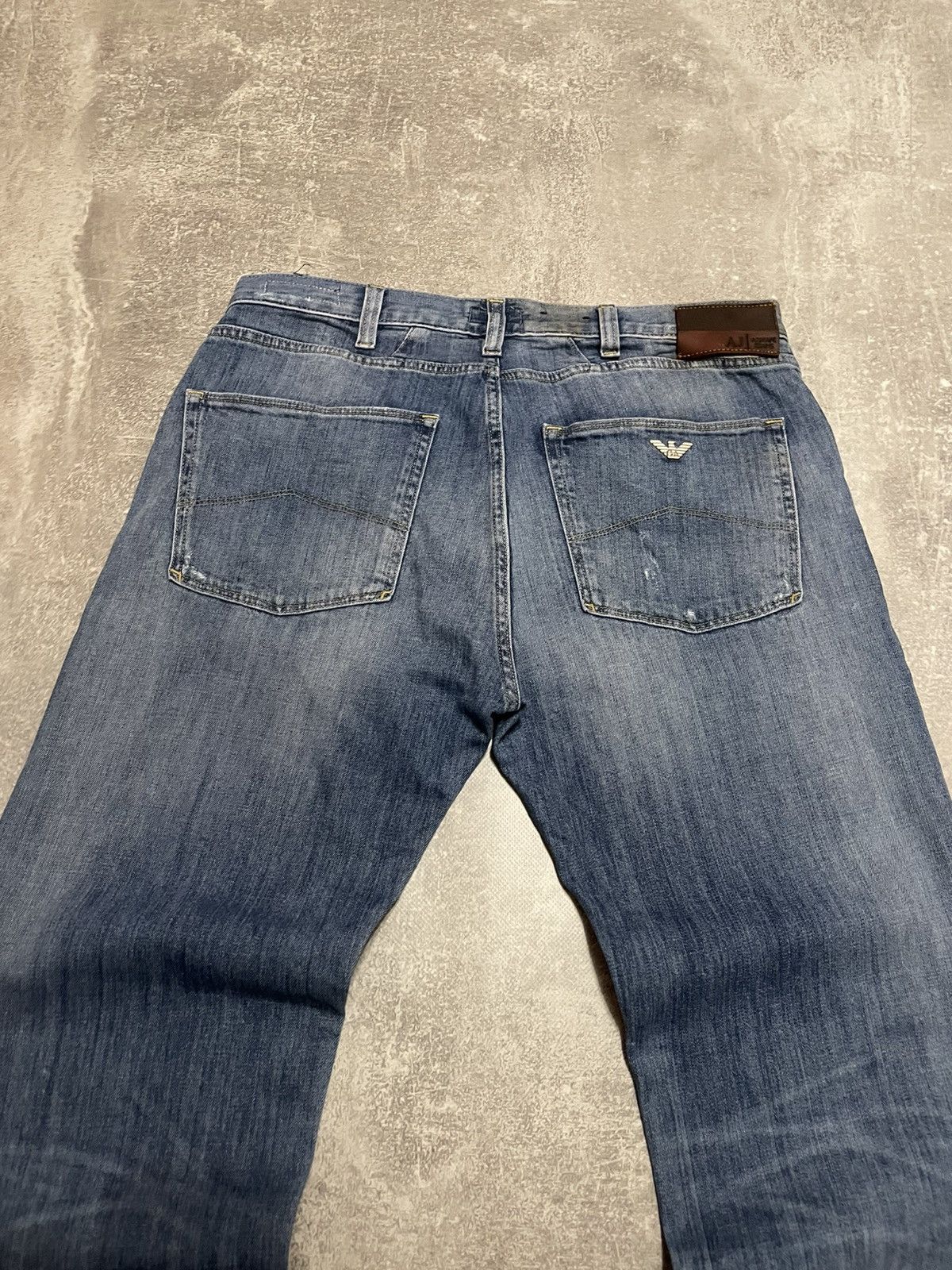 Armani Vintage Armani Jeans Metallic Logo Denim Size 33 Size US 33 - 12 Thumbnail