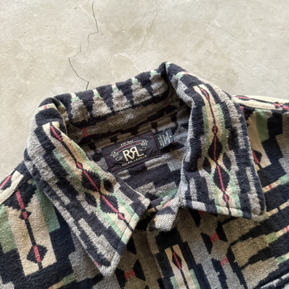 RRL Ralph Lauren RRL Brown Bear Blanket Jacquard Overshirt Size US L / EU 52-54 / 3 - 9 Thumbnail