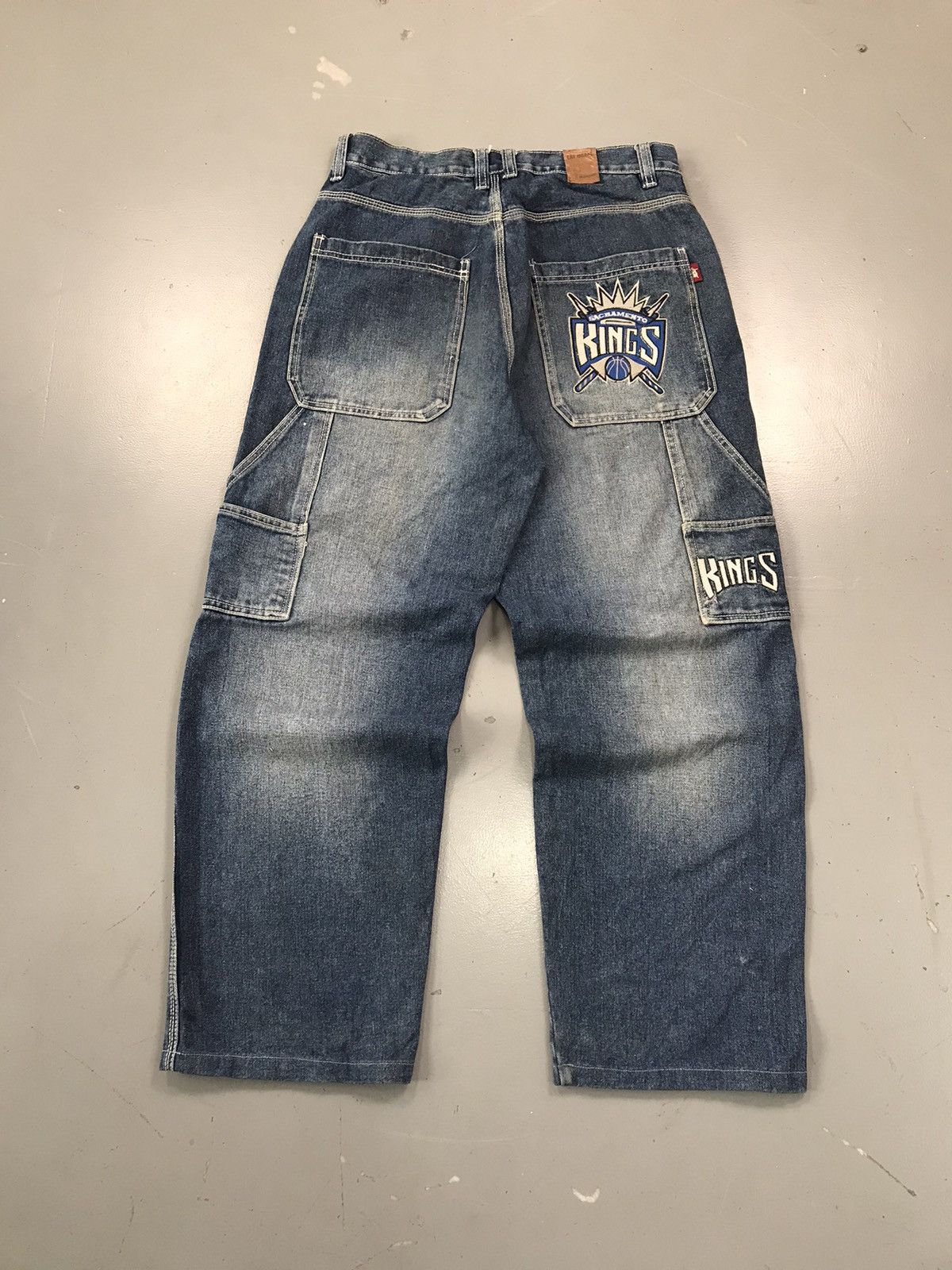 JNCO × Southpole × Vintage Vintage Pat metal SpellOut embroidered carpenter denim Size US 34 / EU 50 - 1 Thumbnail