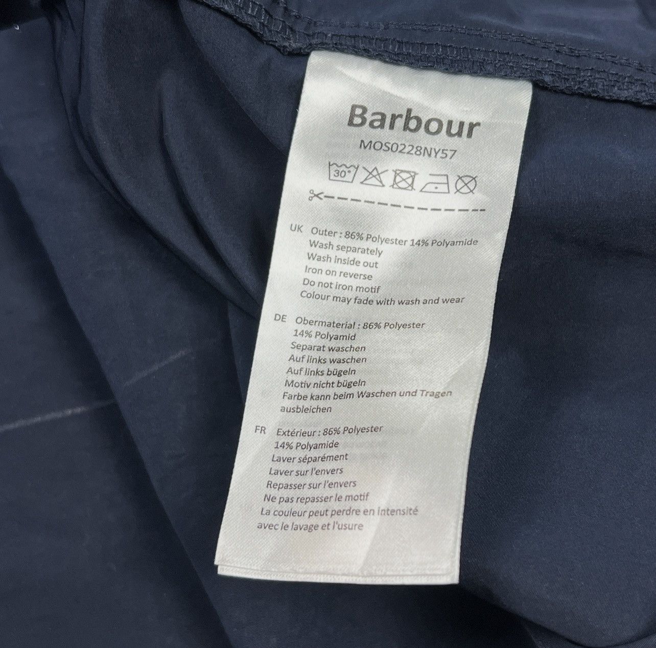 Barbour Barbour Men’s Blue Skyline Long Sleeve Zip Overshirt Size L Size US L / EU 52-54 / 3 - 7 Thumbnail