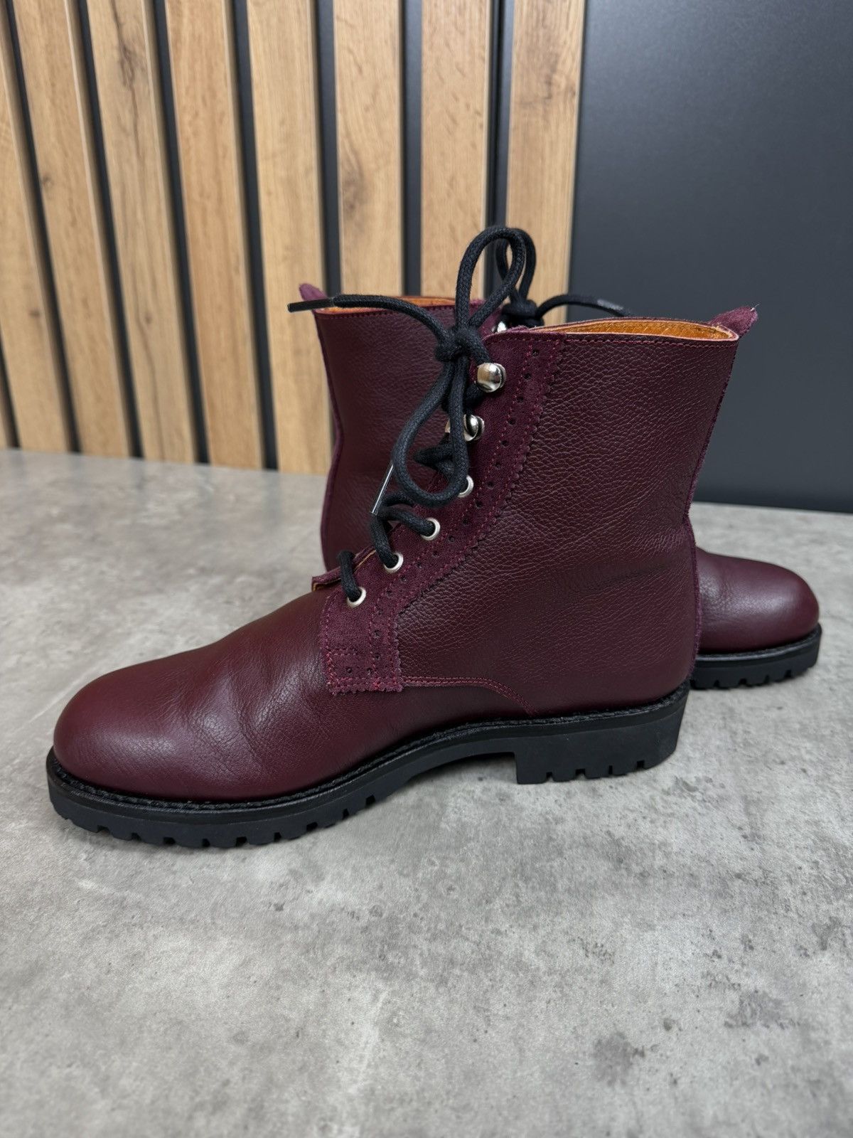 Other Penelope Chilvers Burgundy Leather Ankle Boots Size 39 Size US 9 / IT 39 - 7 Thumbnail