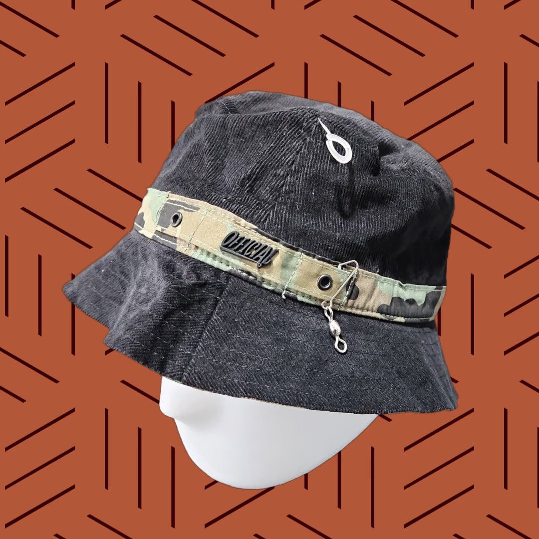 Vintage Stay Official USA Bucket Hat Large-XL Black & Camo Trim Under Bill NWT Unisex Adults Cap Size ONE SIZE - 1 Thumbnail