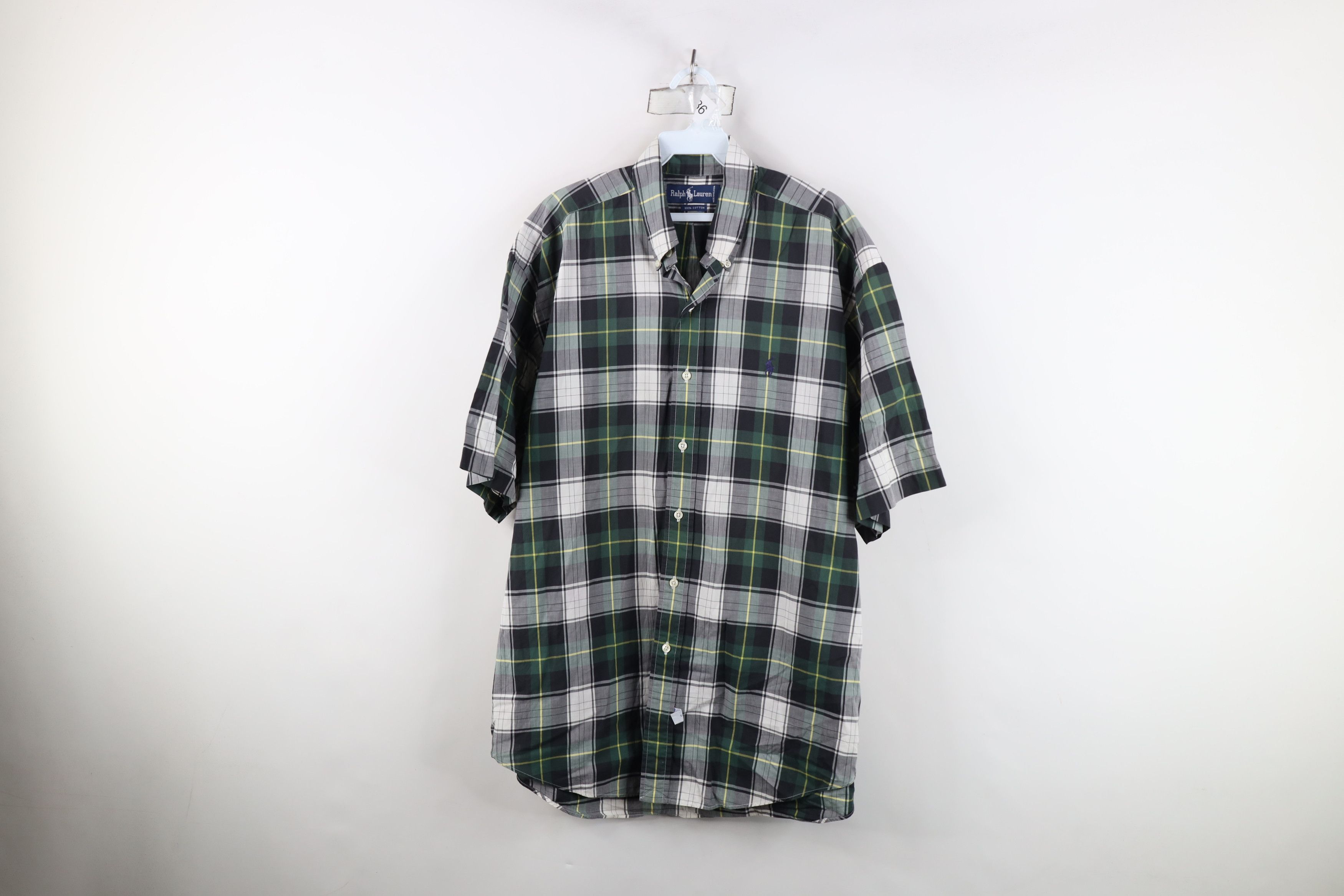 Ralph Lauren Vintage 90s Ralph Lauren Short Sleeve Collared Button Shirt Size US L / EU 52-54 / 3 - 1 Thumbnail