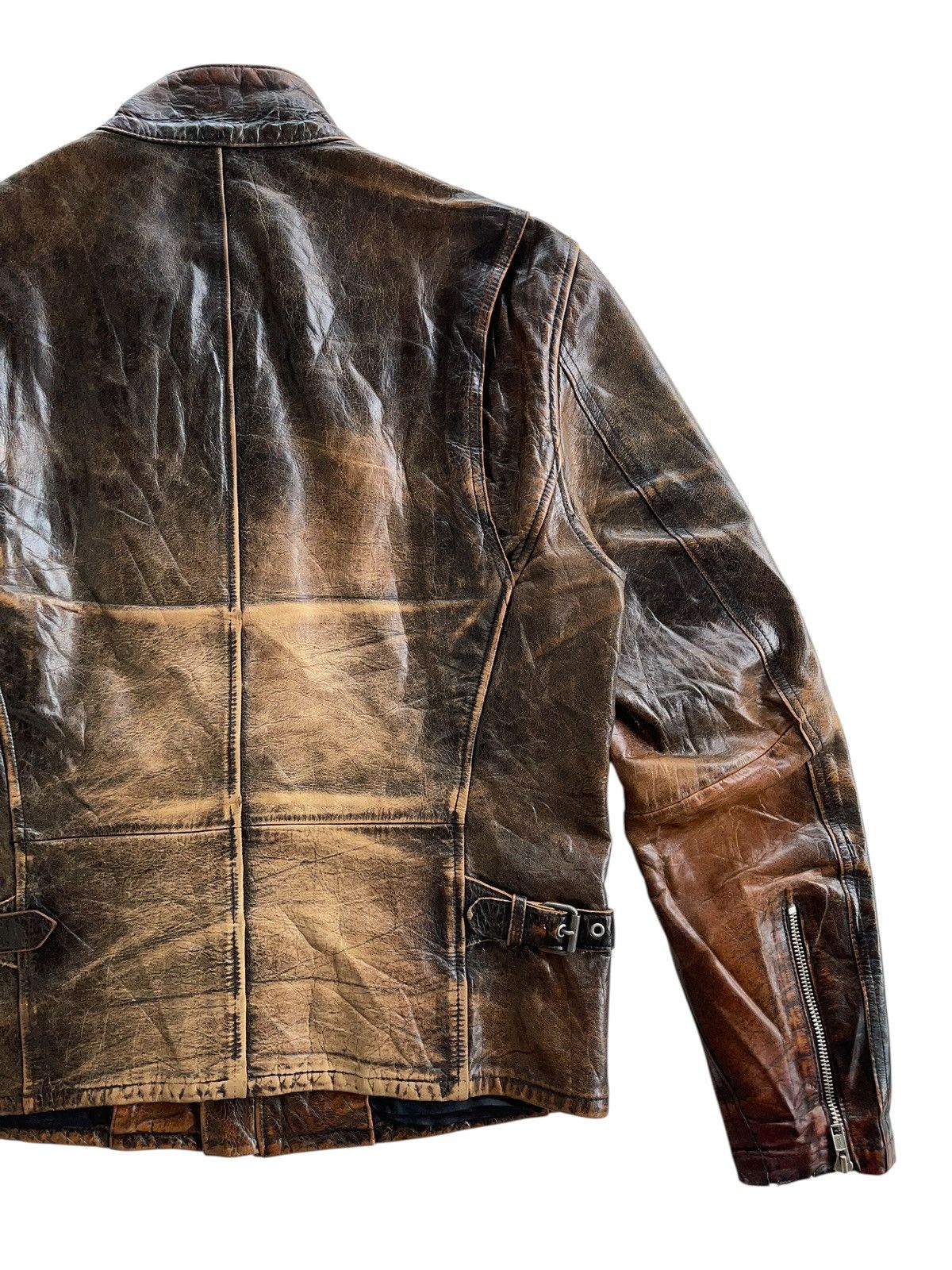 Japanese Brand Cafe Racer Biker Buffalo Leather Jacket Size US M / EU 48-50 / 2 - 7 Thumbnail
